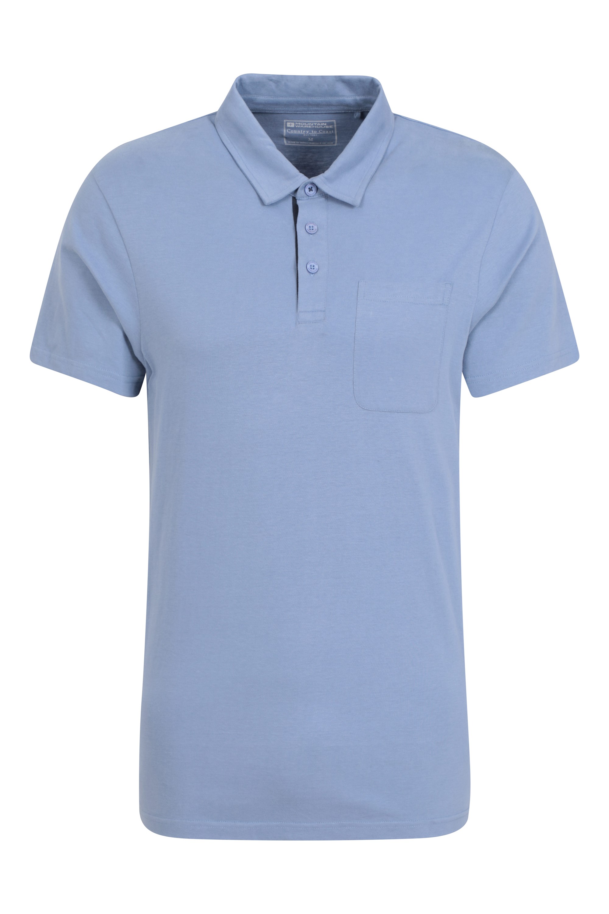 Mens Neale Supersoft Jersey Polo - Light Blue