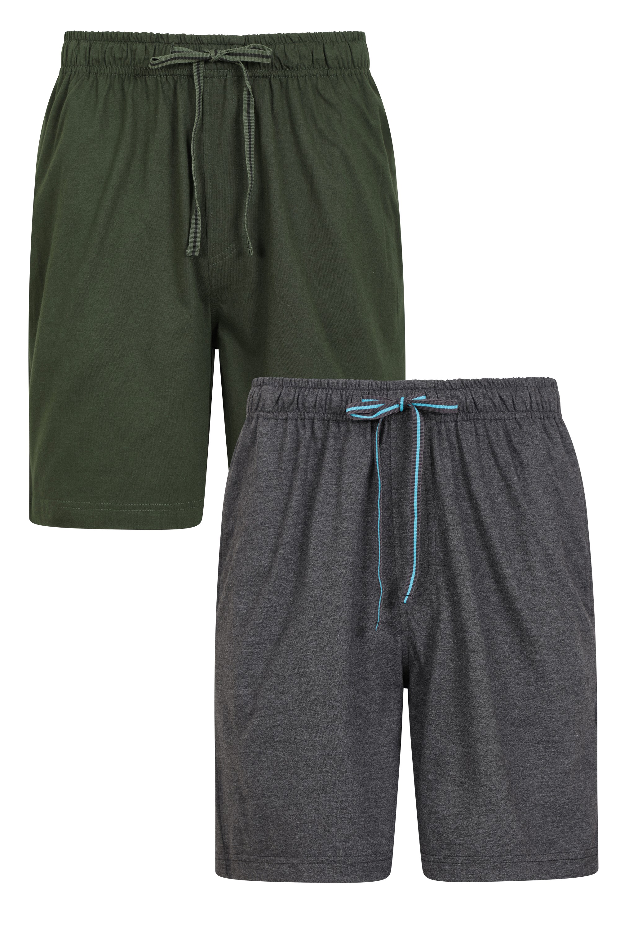 Mens Pyjama Shorts 2-pack - Green