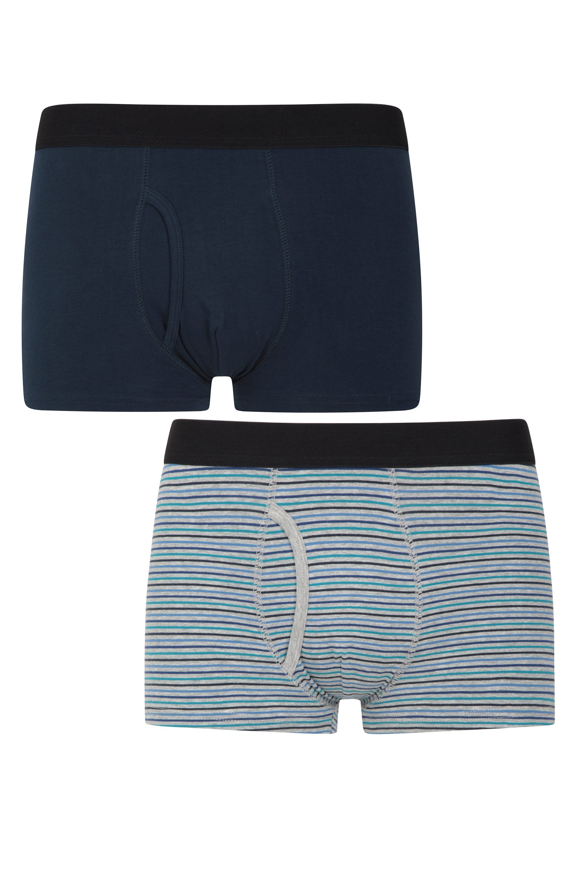 Mens Striped Boxers 2-pack - Blue