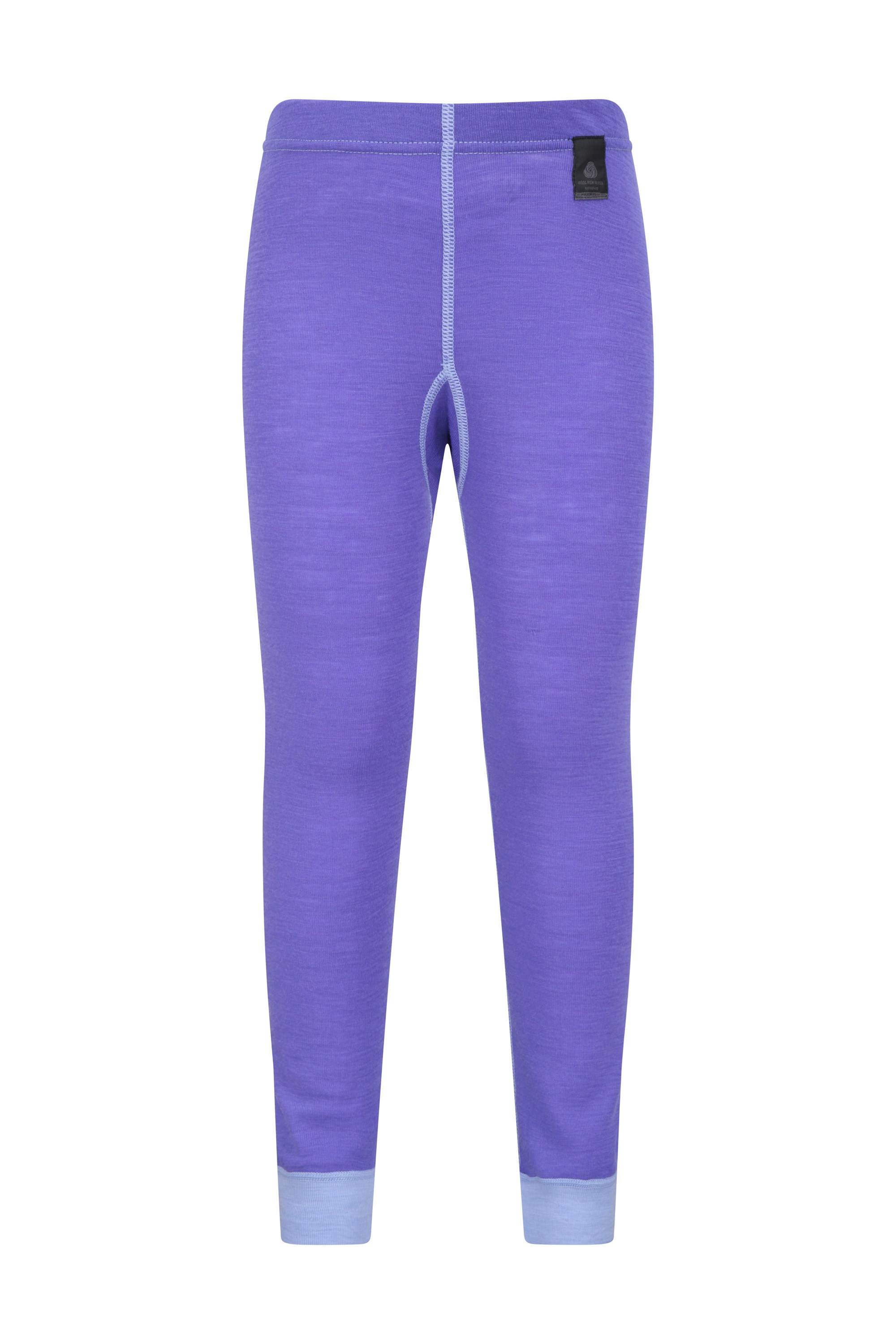 Merino Kids Base Layer Thermal Pants - Purple