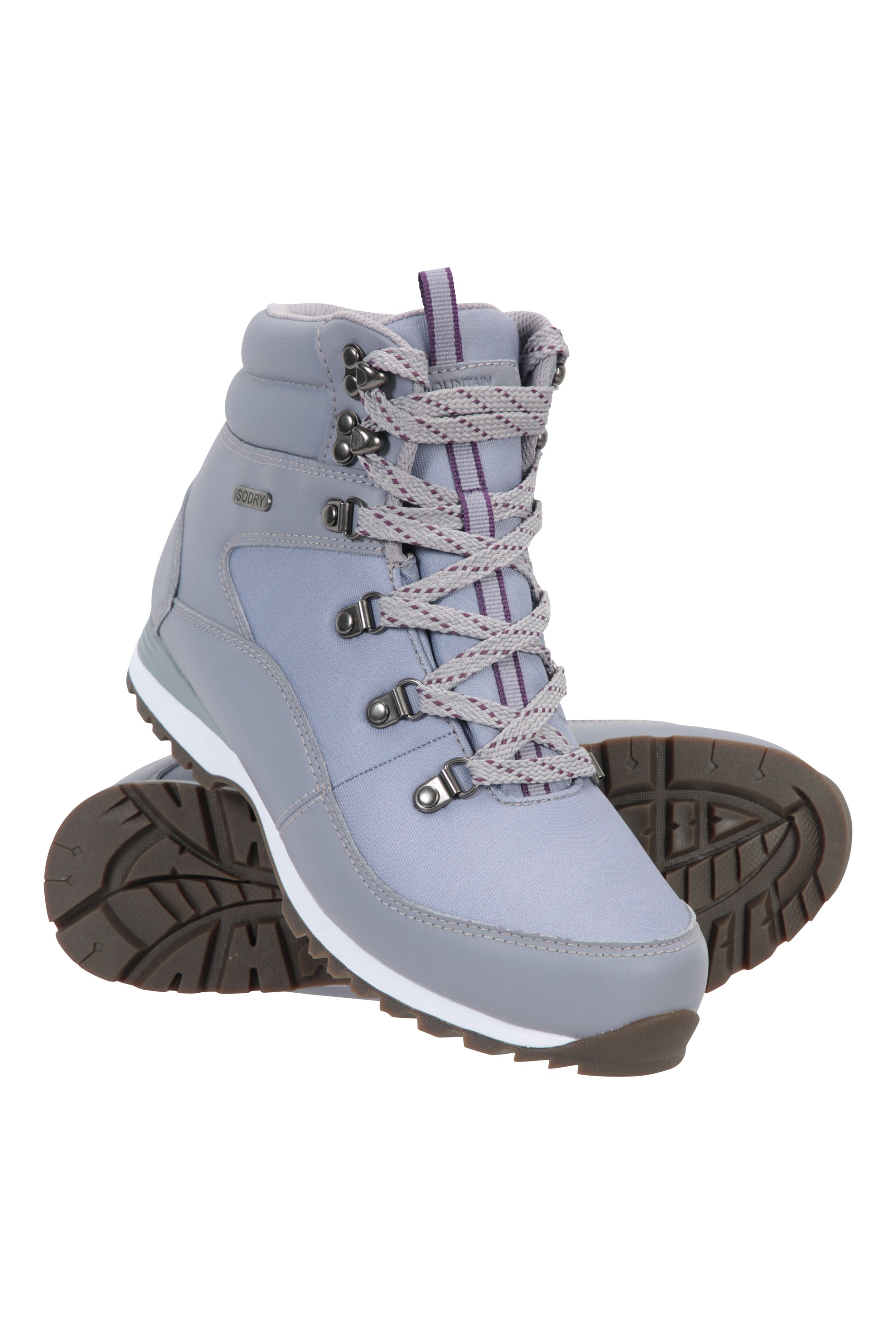 Montana Waterproof Womens Walking Boots - Purple