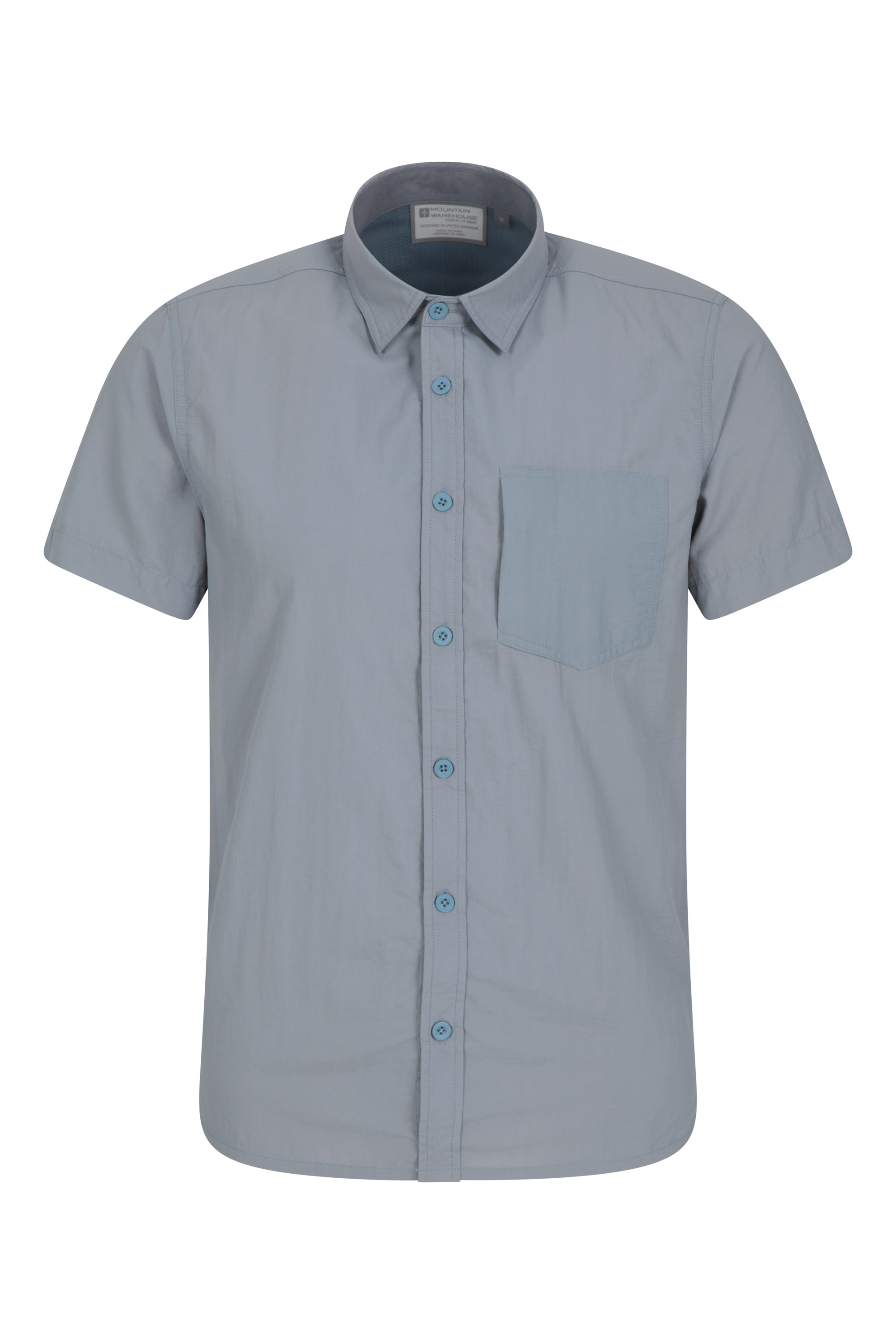 Navigator Anti-mosquito Convertible Mens Short-sleeve Shirt - Blue