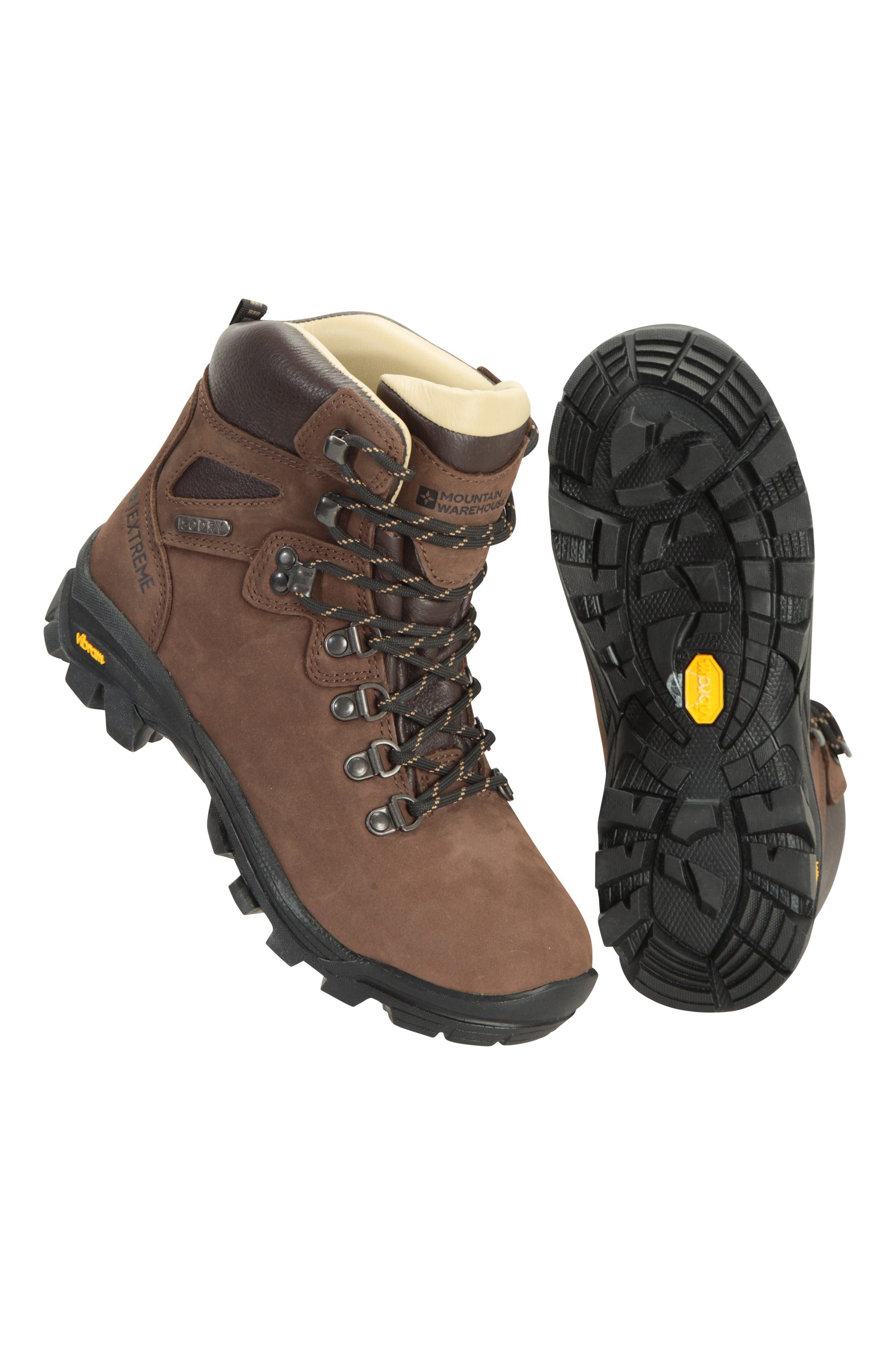 Odyssey Extreme Womens Waterproof Vibram Hiking Boots - Brown