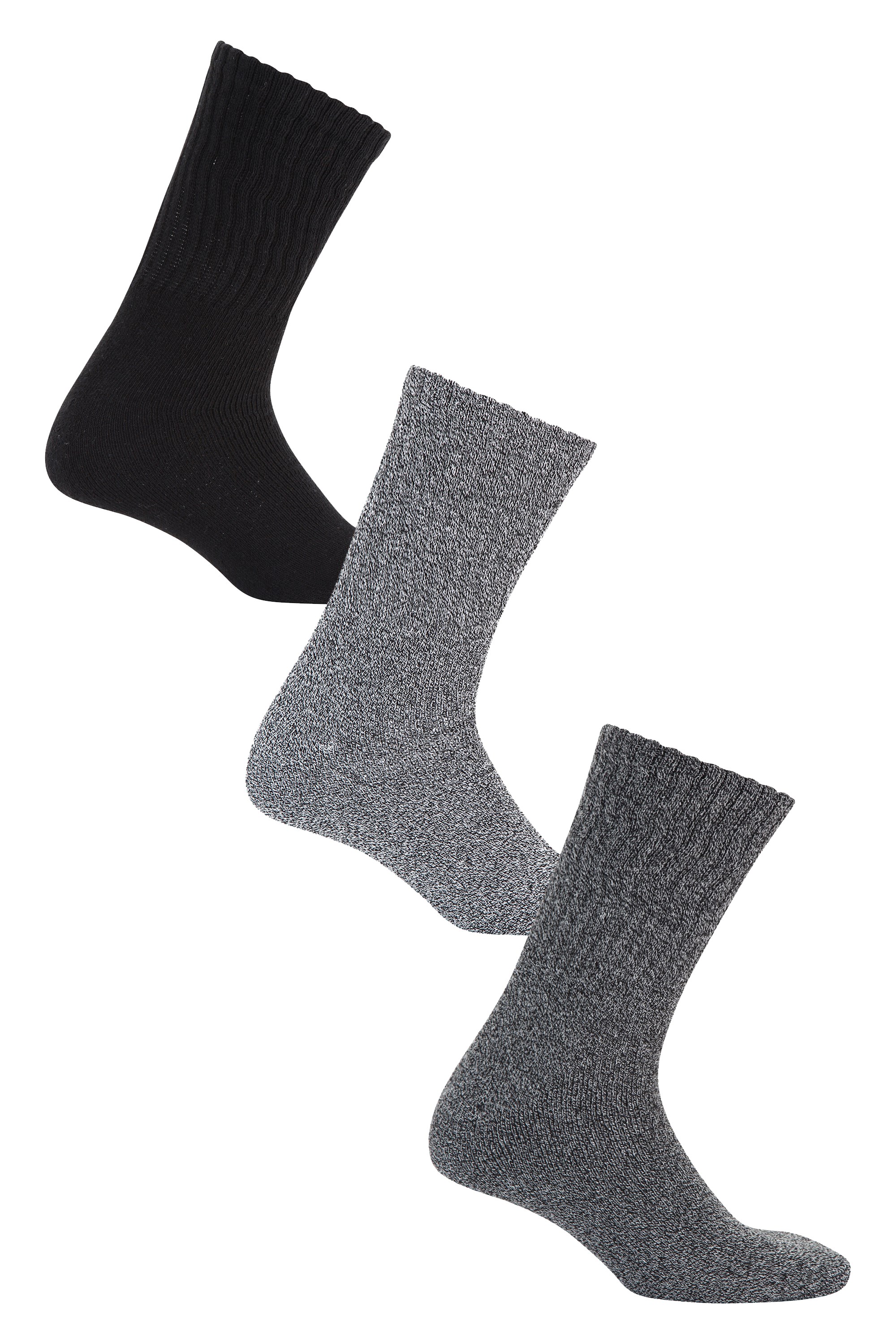Outdoor Mens Socks 3-pack - Black