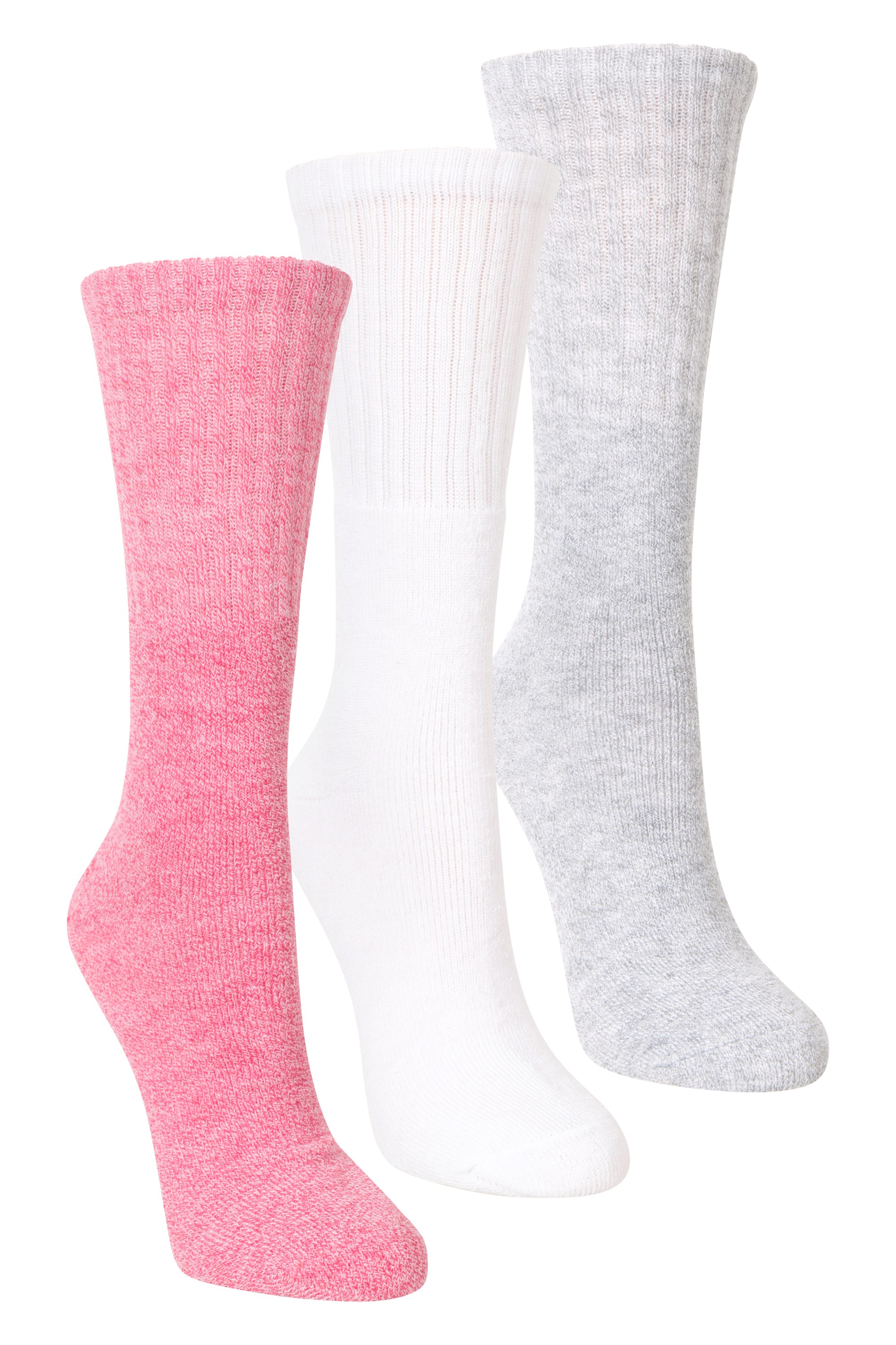 Outdoor Womens Walking Socks 3-pack - Pink
