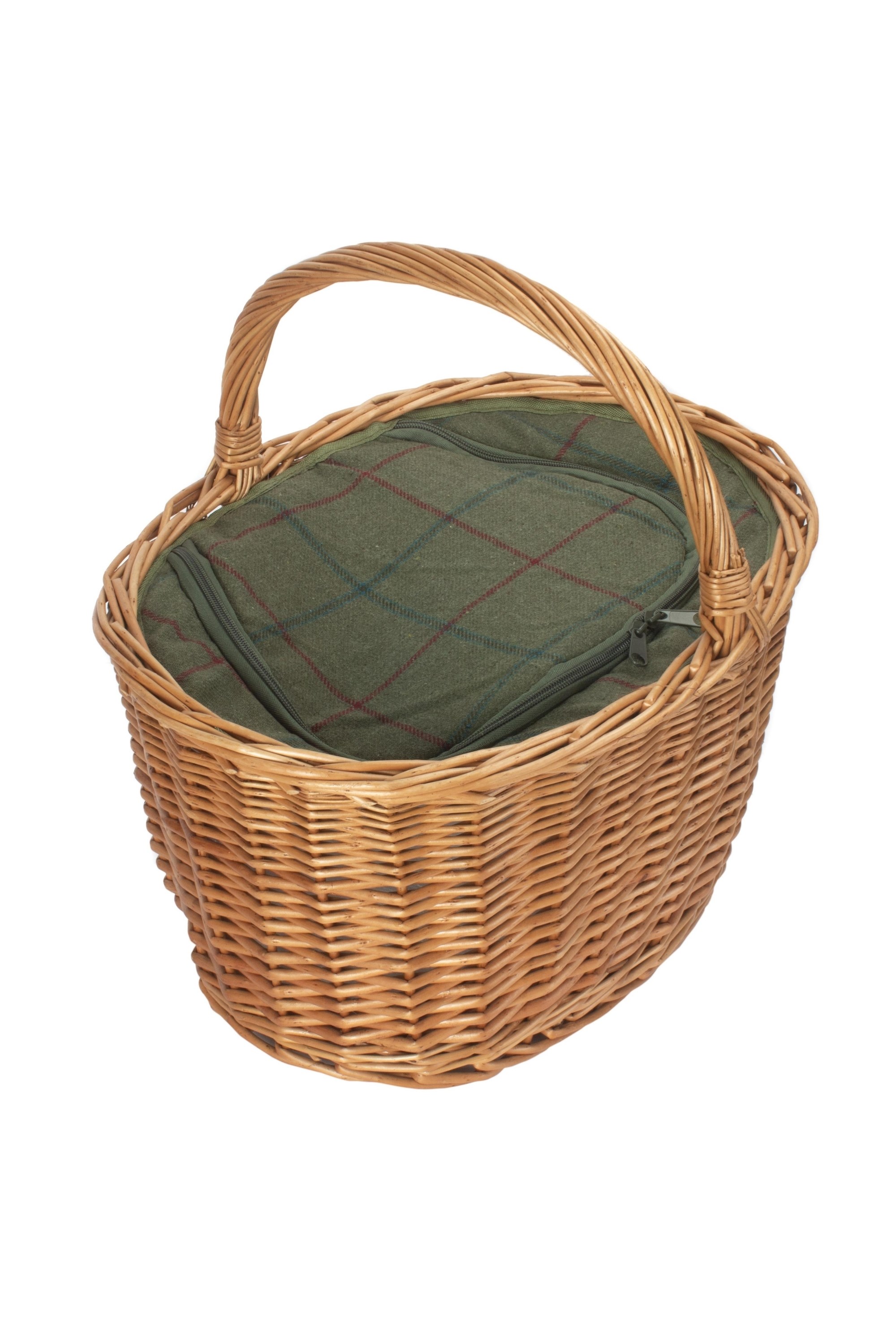 Oval Basket With Zipped Cooler Bag -