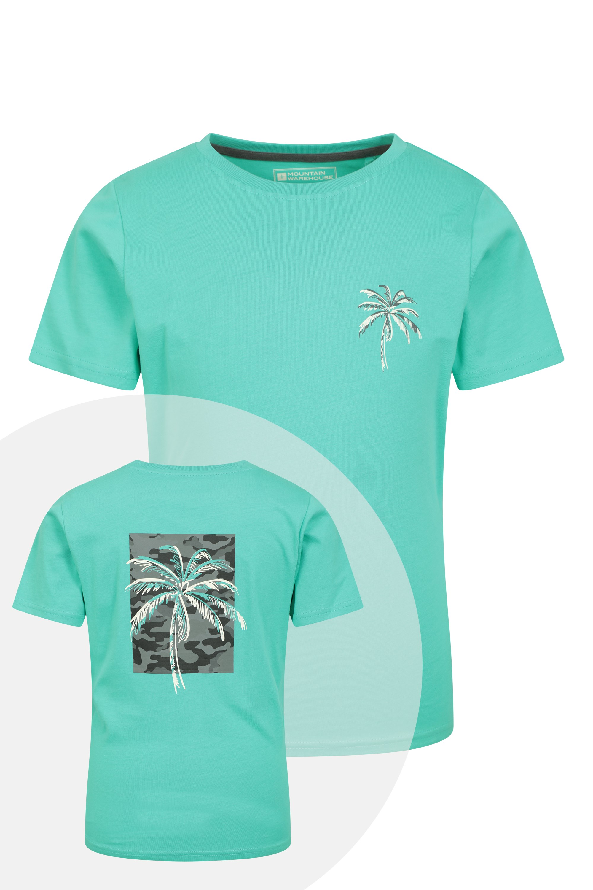 Palm Tree Kids Organic T-shirt - Green