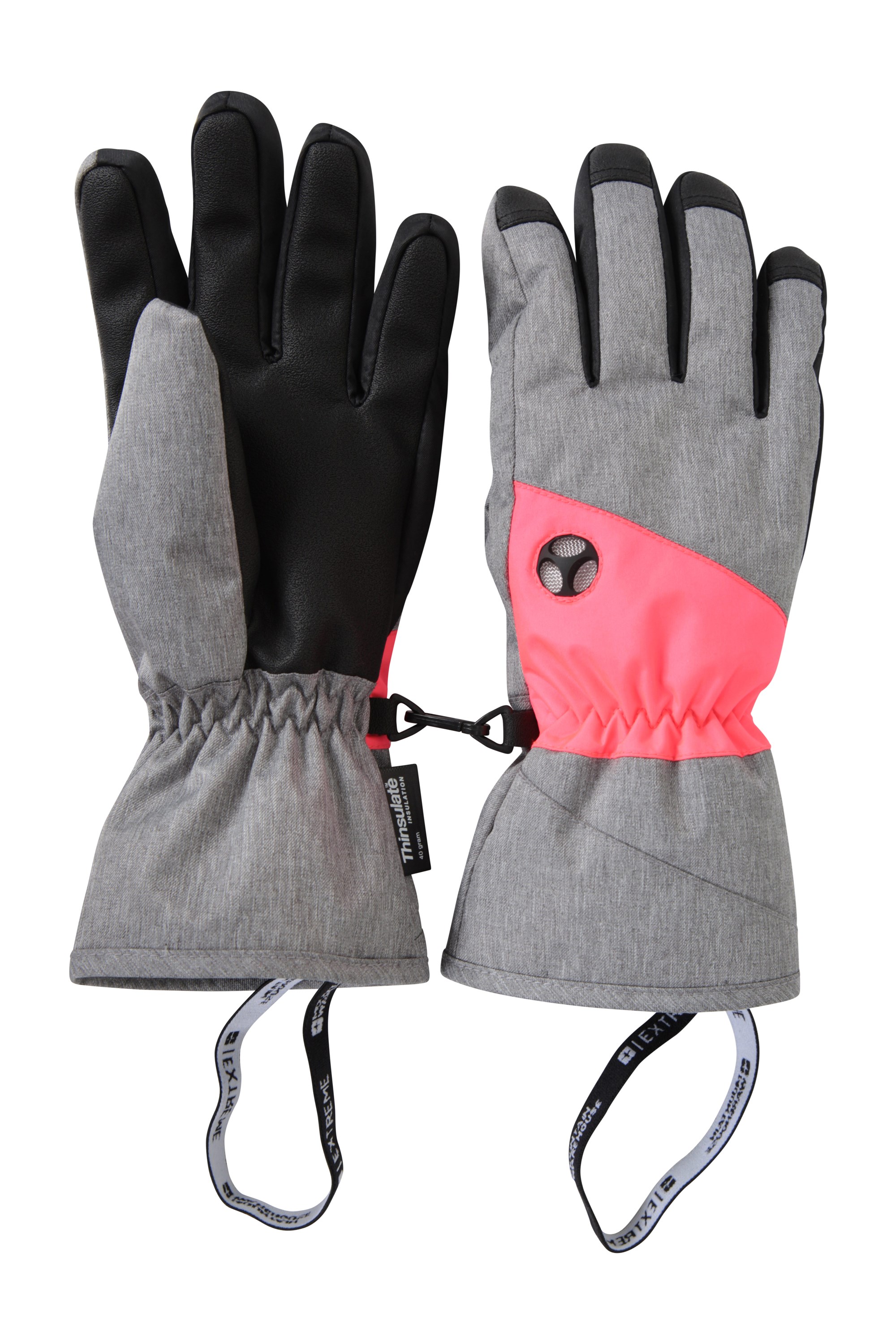 Pioneer Womens Waterproof Ski Gloves - Pink