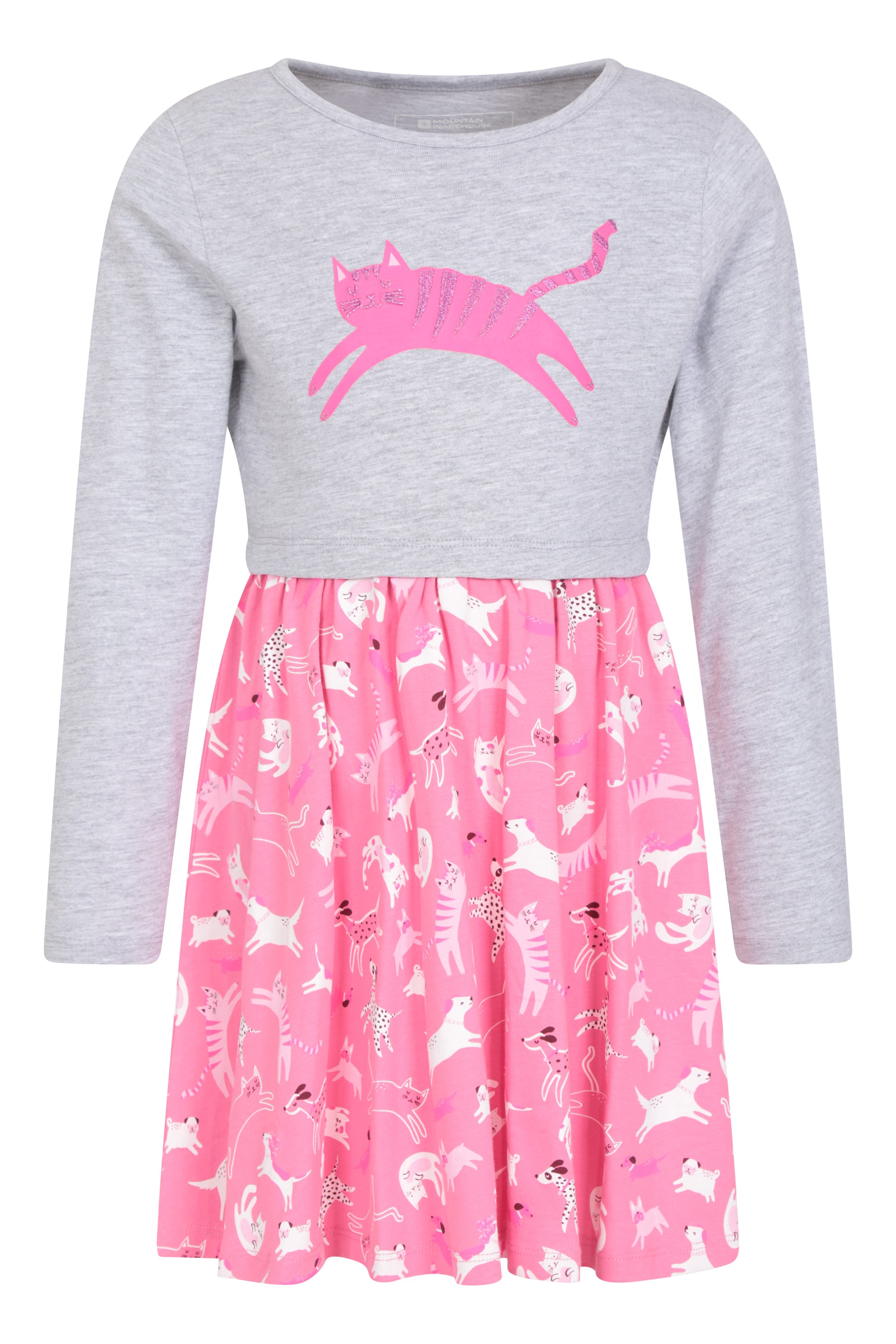 Poppy Kids Organic Long Sleeve Dress - Pink