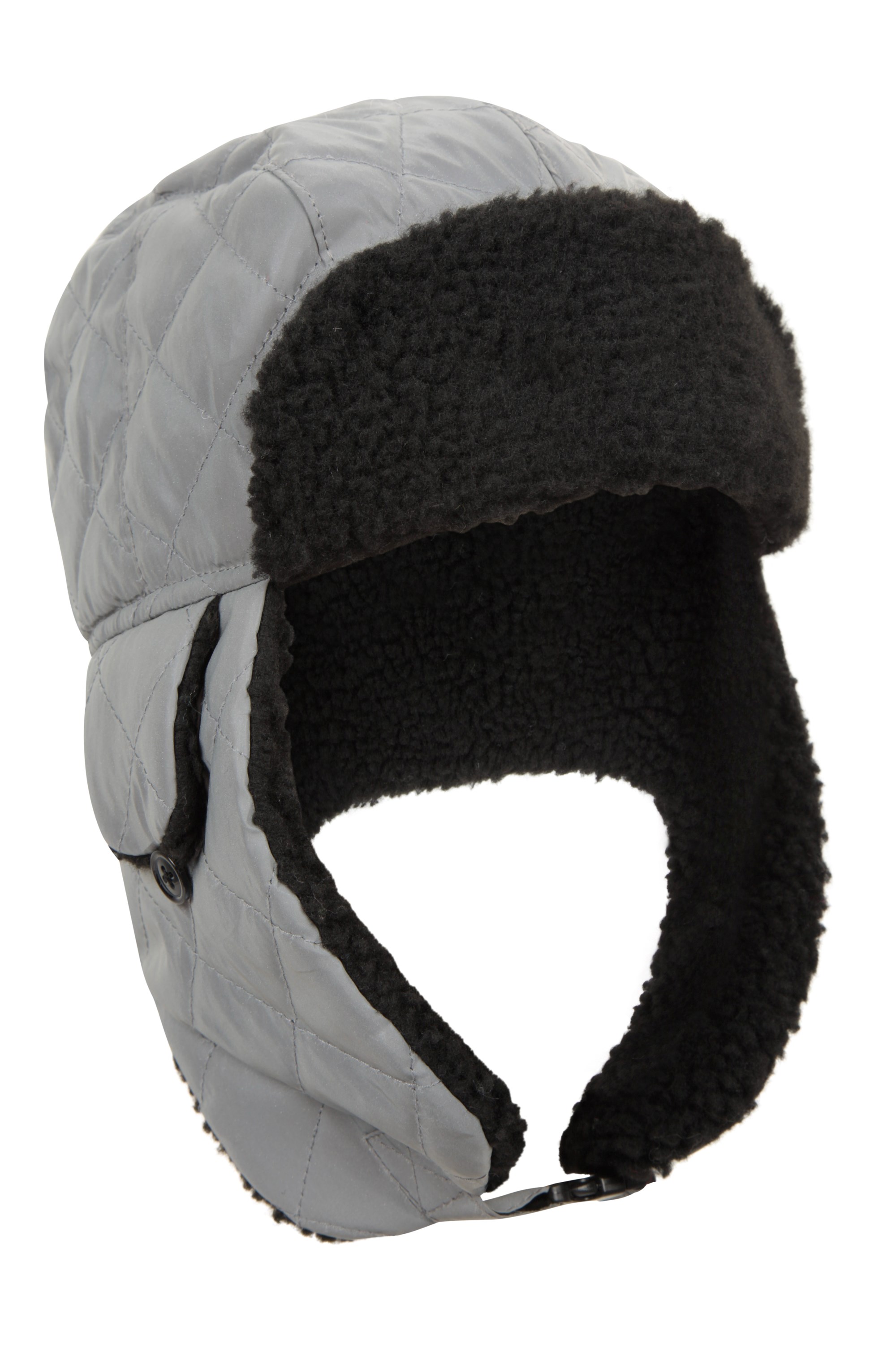 Reflective Kids Water-resistant Trapper Hat - Grey