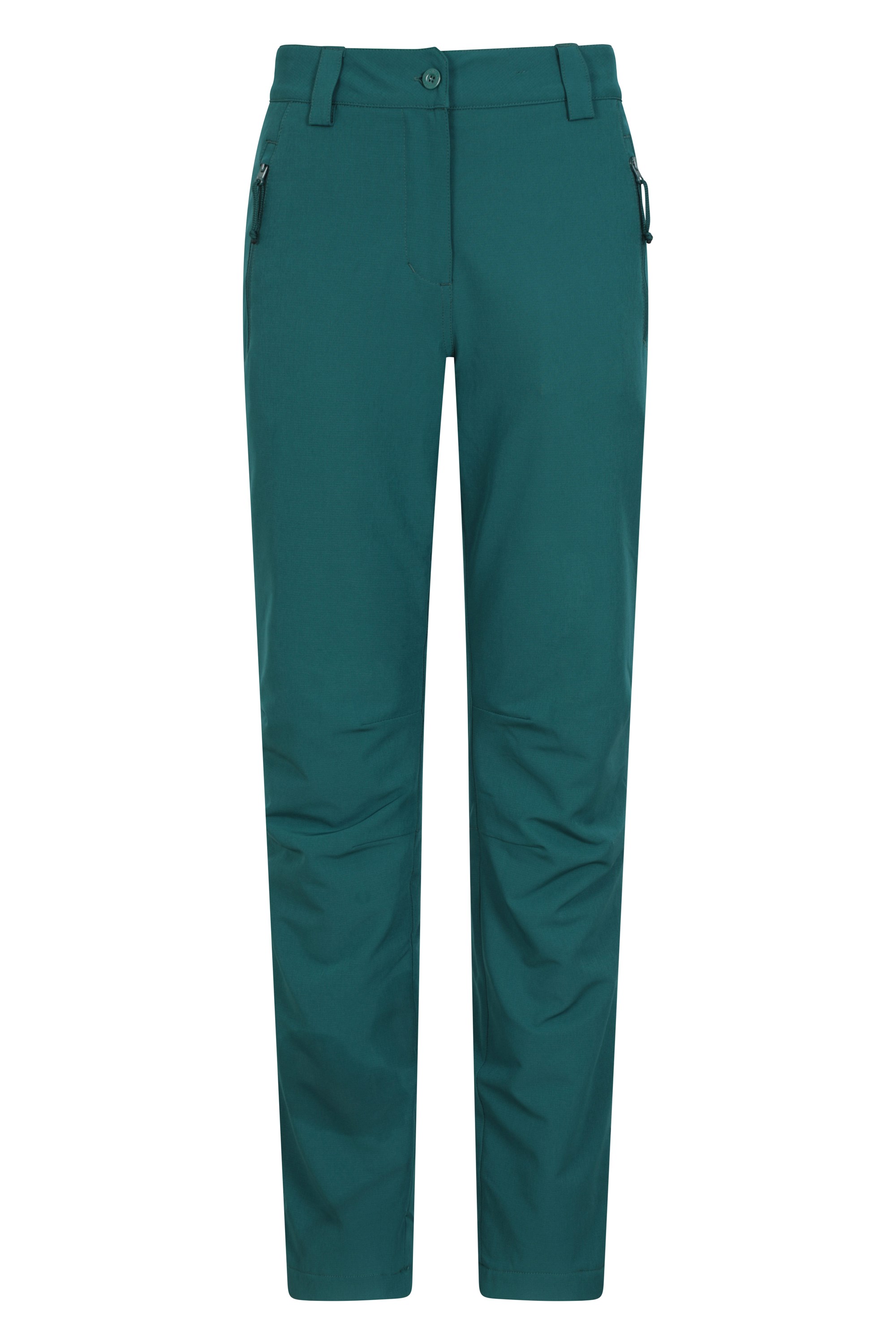 Arctic Ii Womens Thermal Fleece Lined Trousers - Short Length - Green