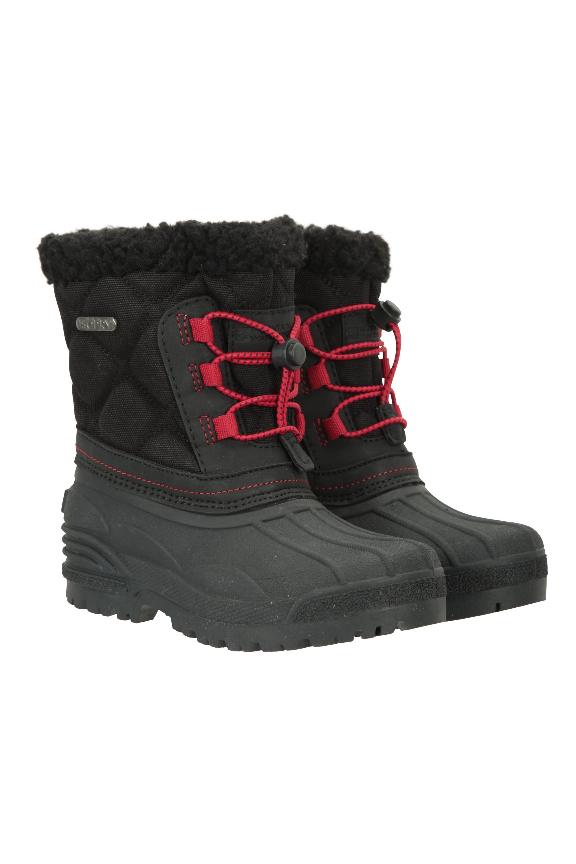 Arctic Kids Trim Waterproof Snow Boots - Black