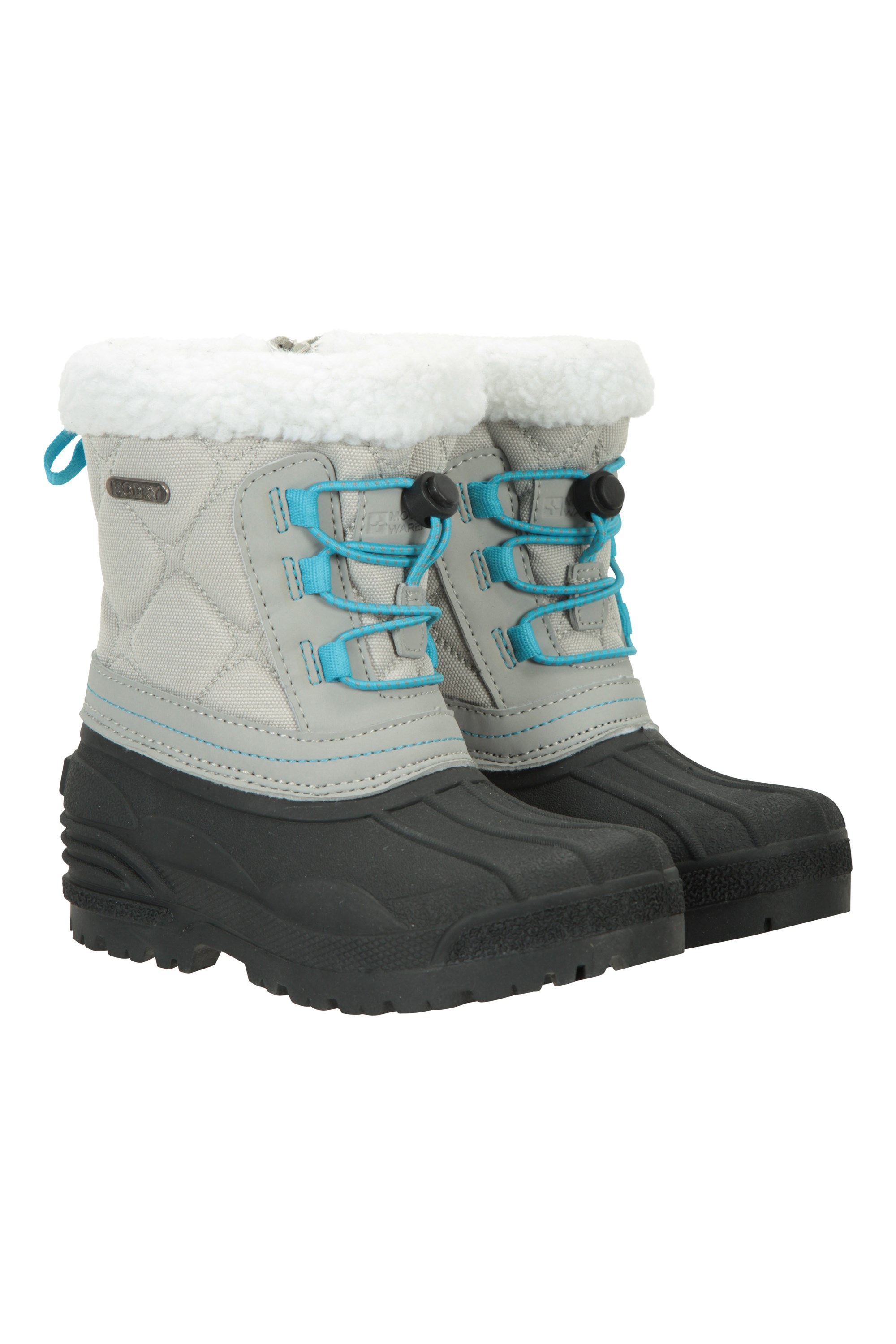 Arctic Kids Trim Waterproof Snow Boots - Grey