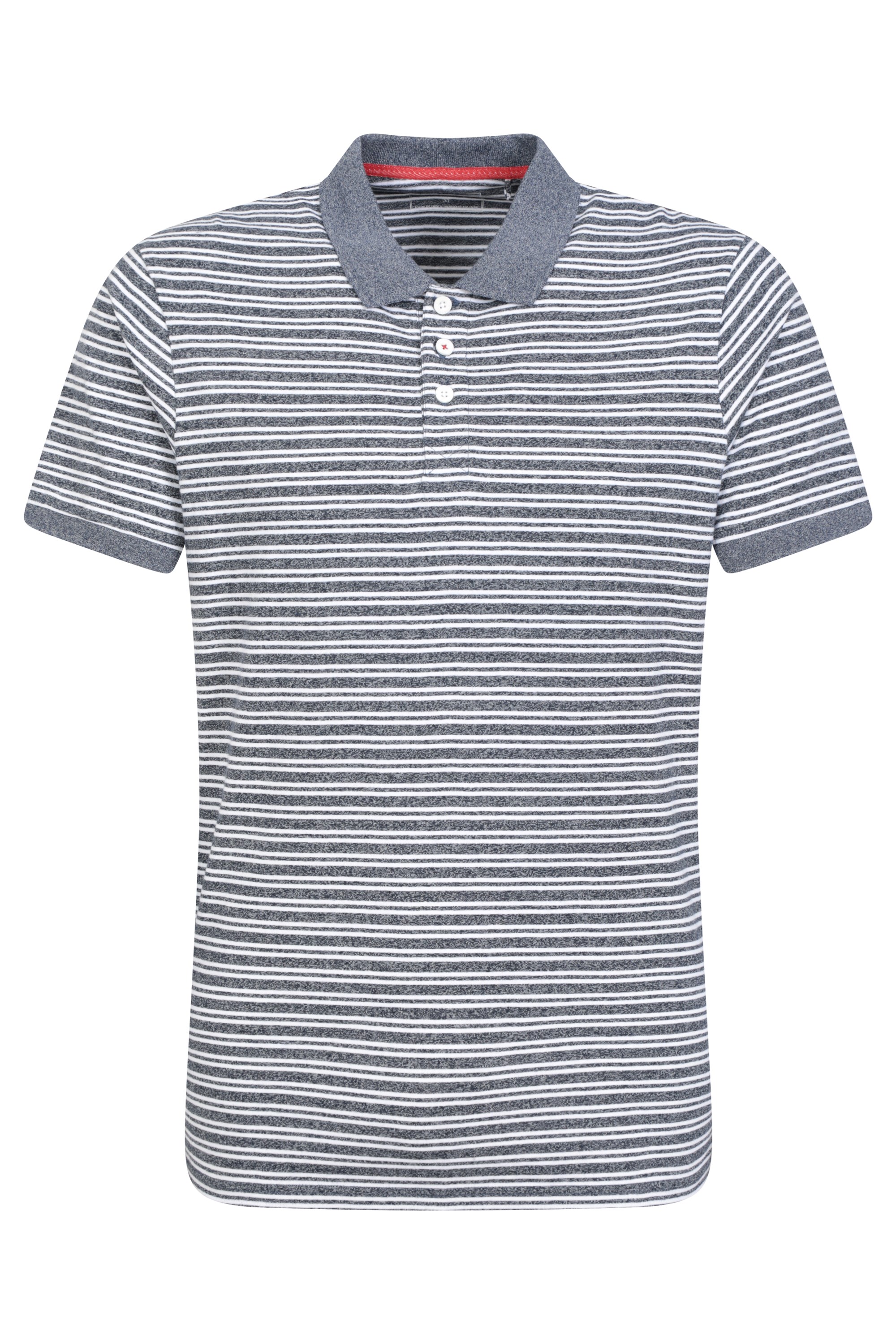 Scouller Mens Striped Polo Shirt - Grey