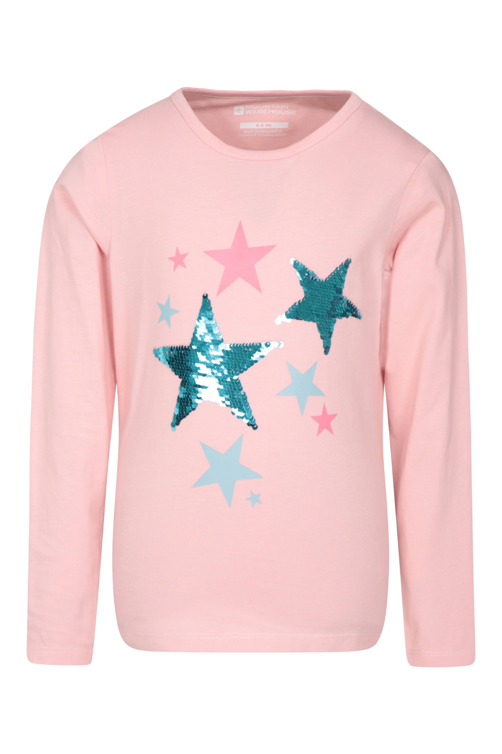 Sequin Star Kids T-shirt - Pink