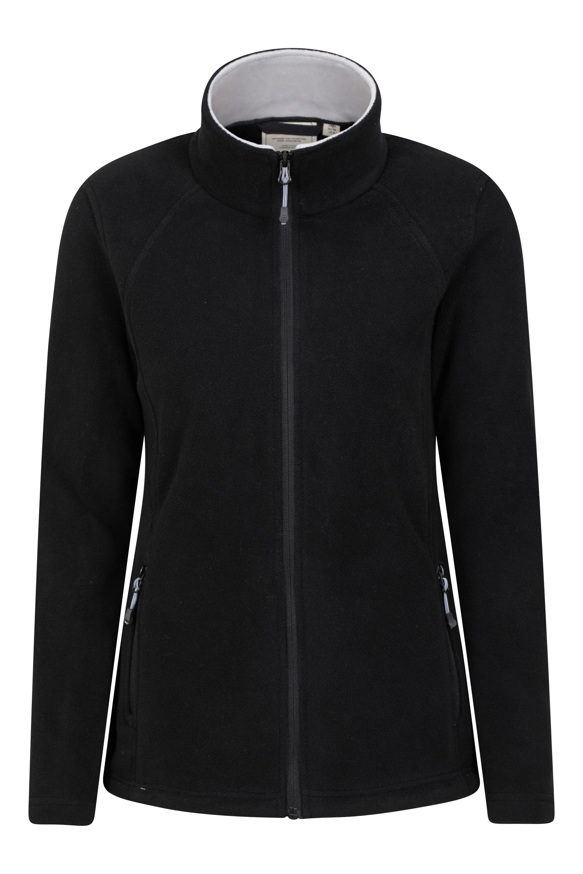 Sky Womens Full-zip Fleece Jacket - Black