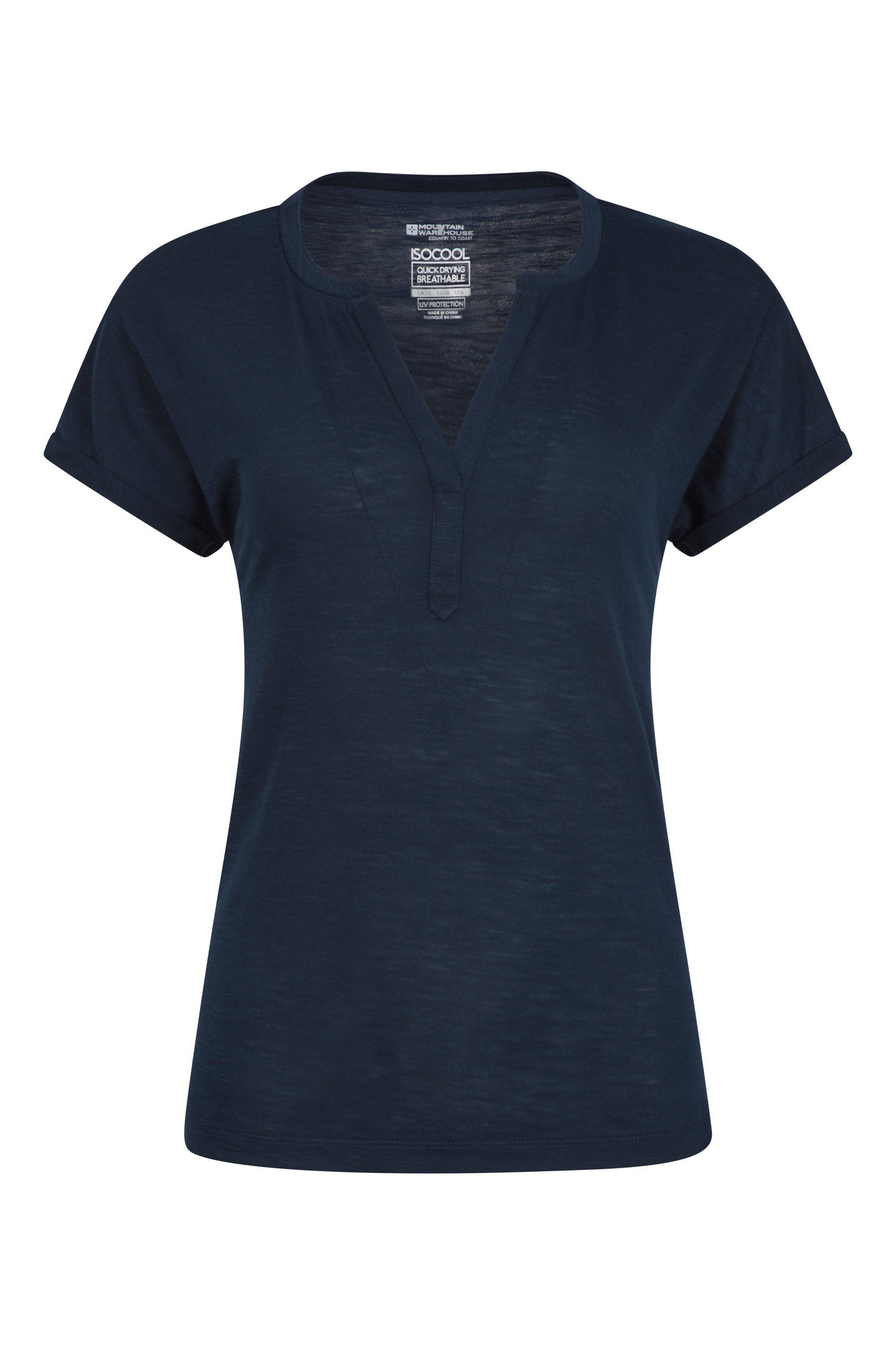 Skye Quick-dry Womens Slub T-shirt - Navy