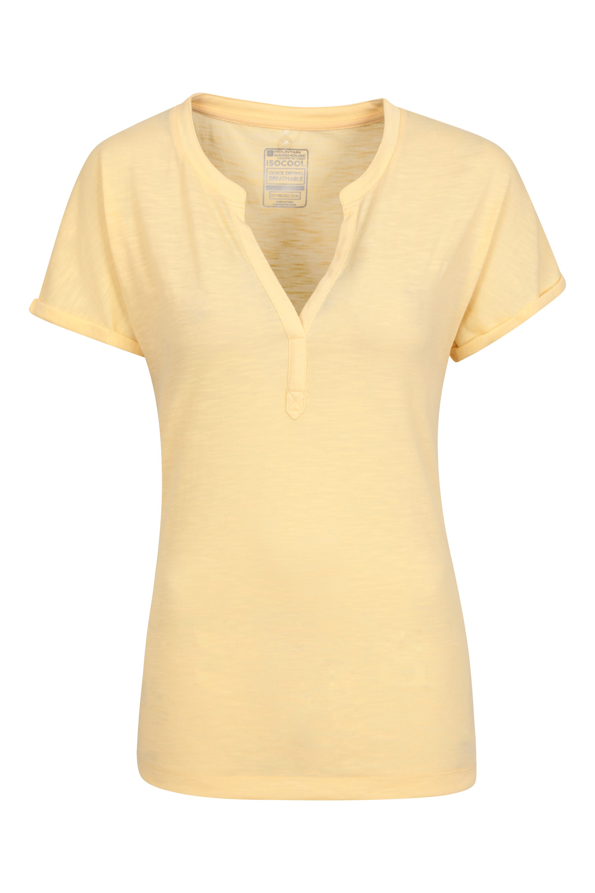 Skye Quick-dry Womens Slub T-shirt - Yellow