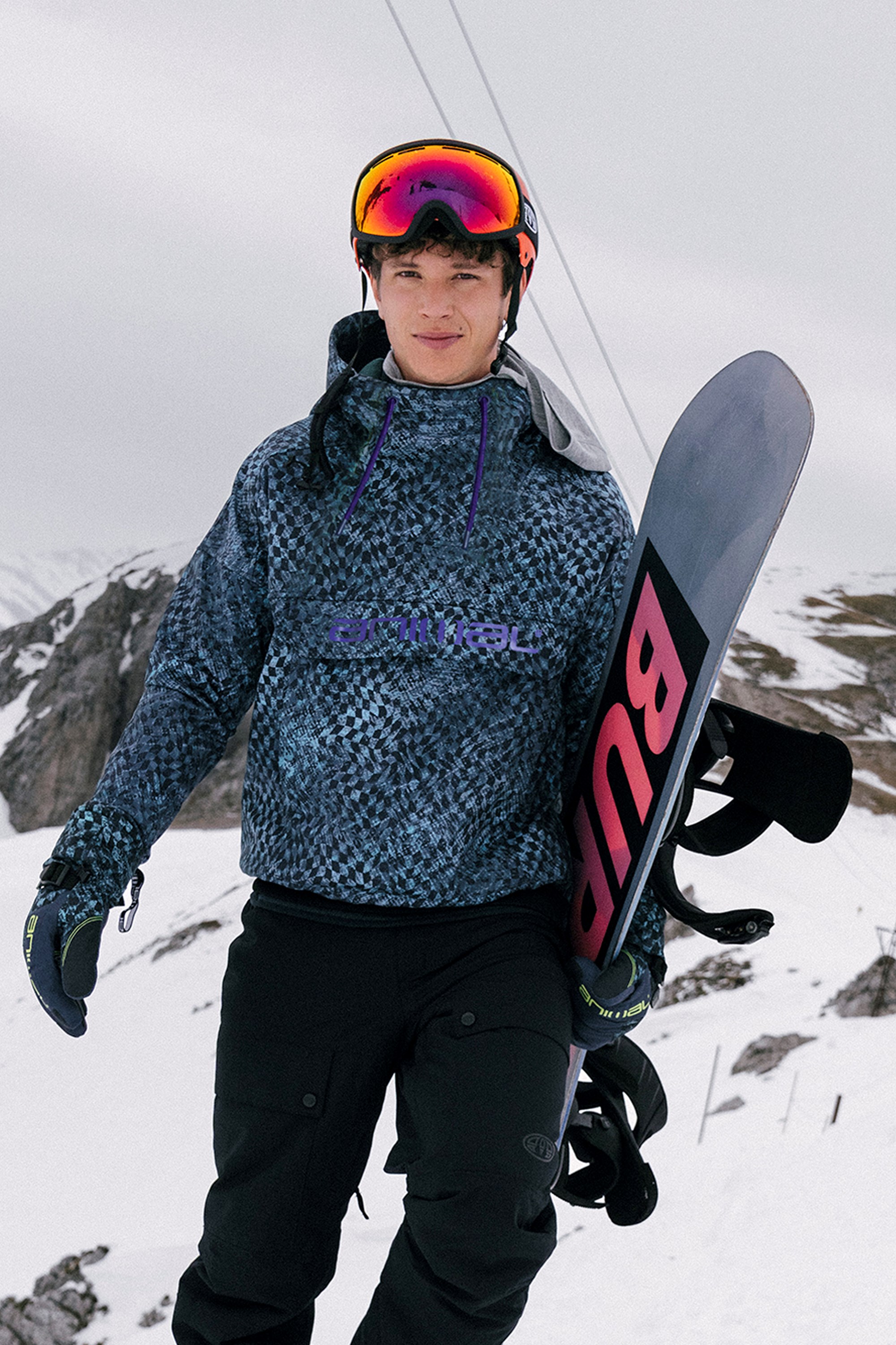 Slalom Mens Snow Jacket - Turquoise