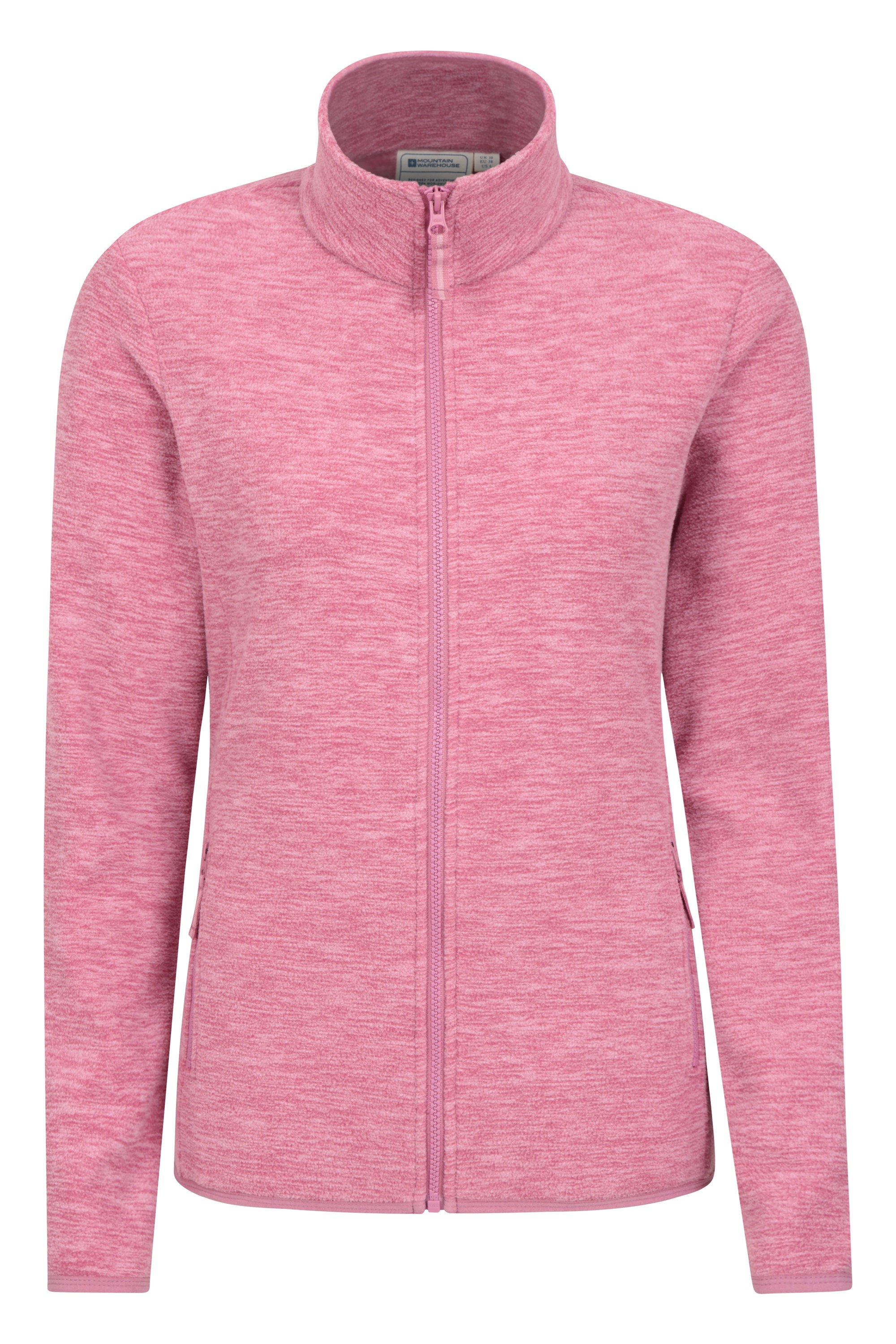 Snowdon Melange Ii Womens Full-zip Fleece - Pink