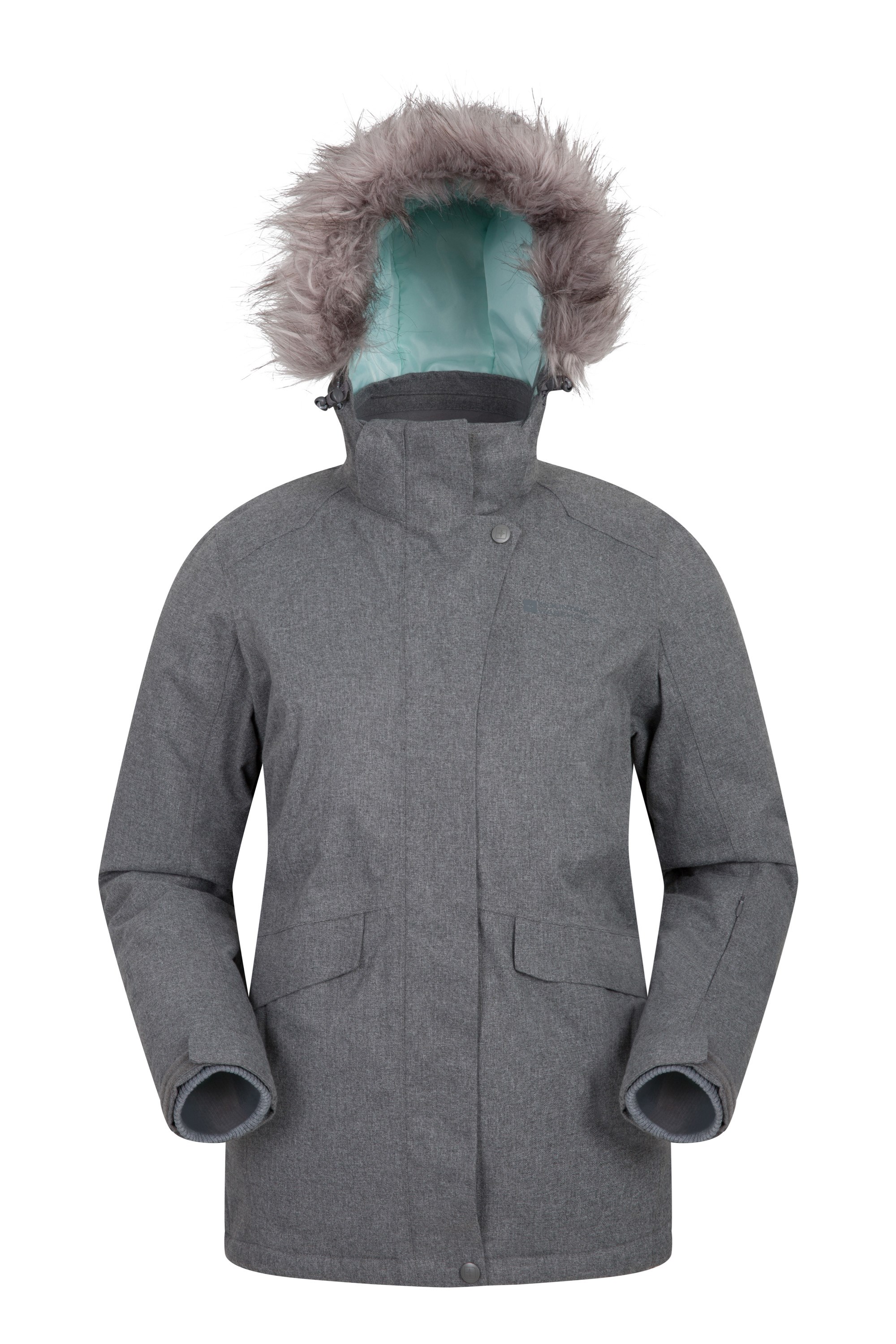 Snowfall Womens Textured Ski Jacket - Grey