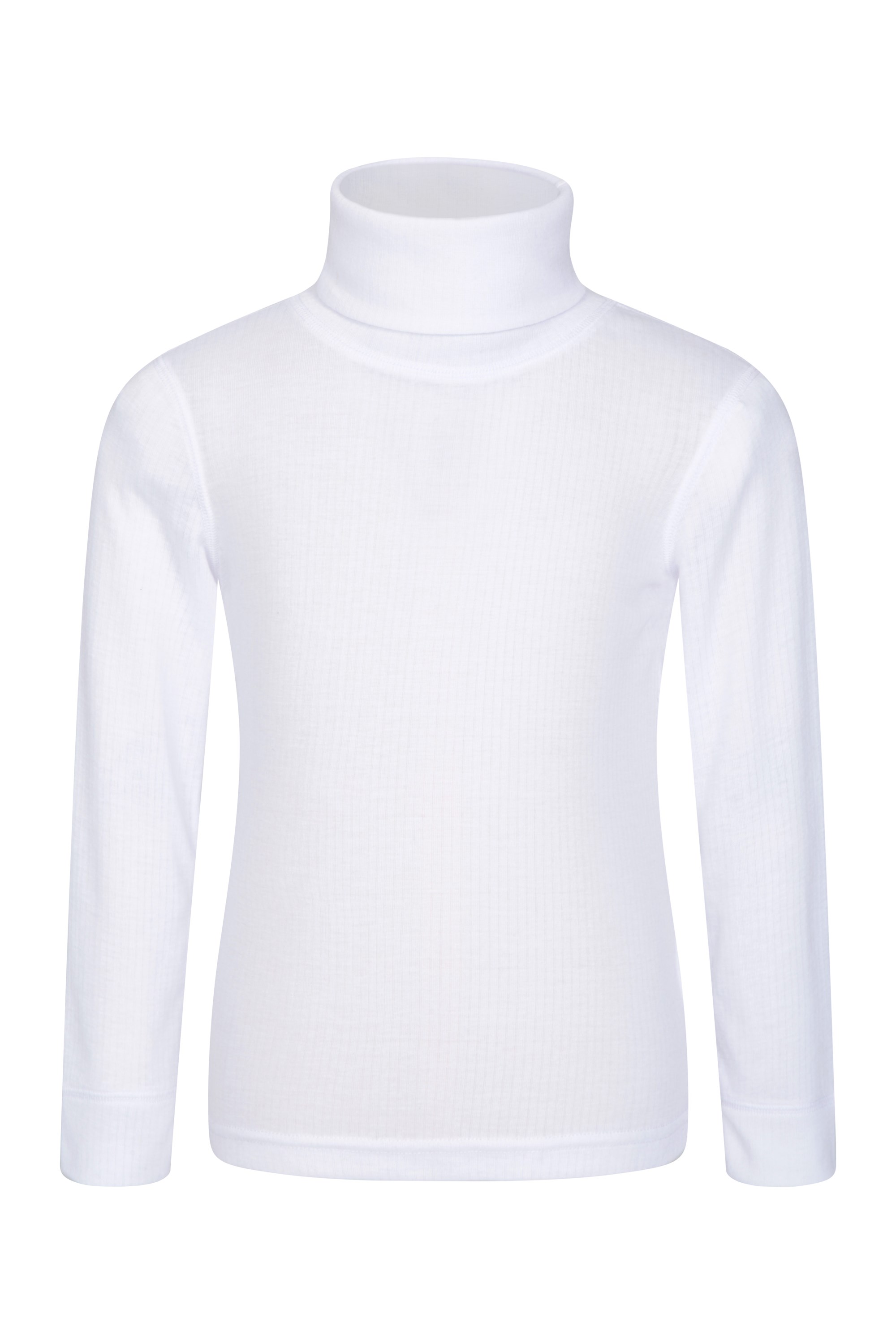 Talus Kids Roll Neck Top - White