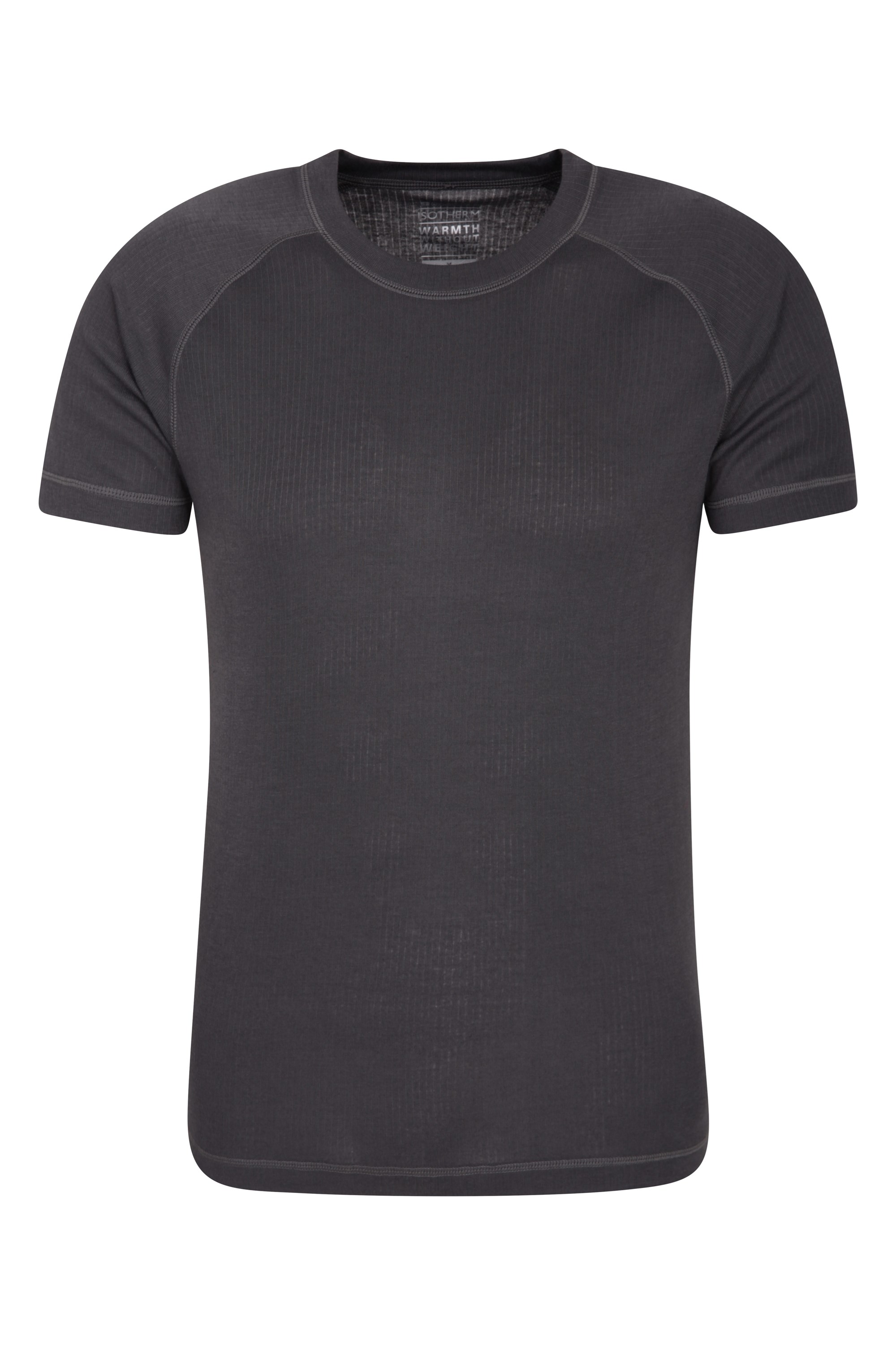 Talus Mens Short Sleeved Round Neck Top - Grey