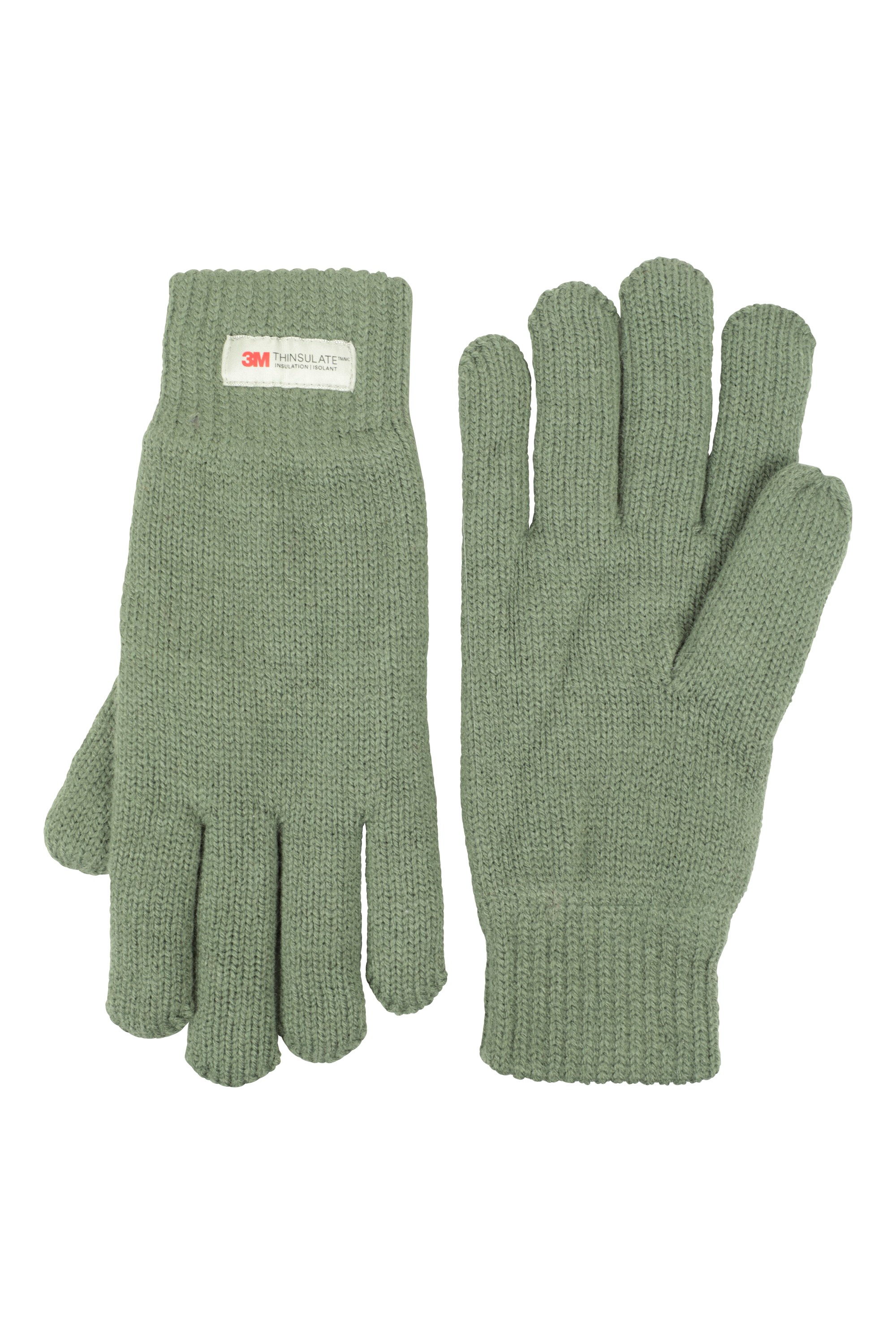 Thinsulate Womens Knitted Gloves - Green