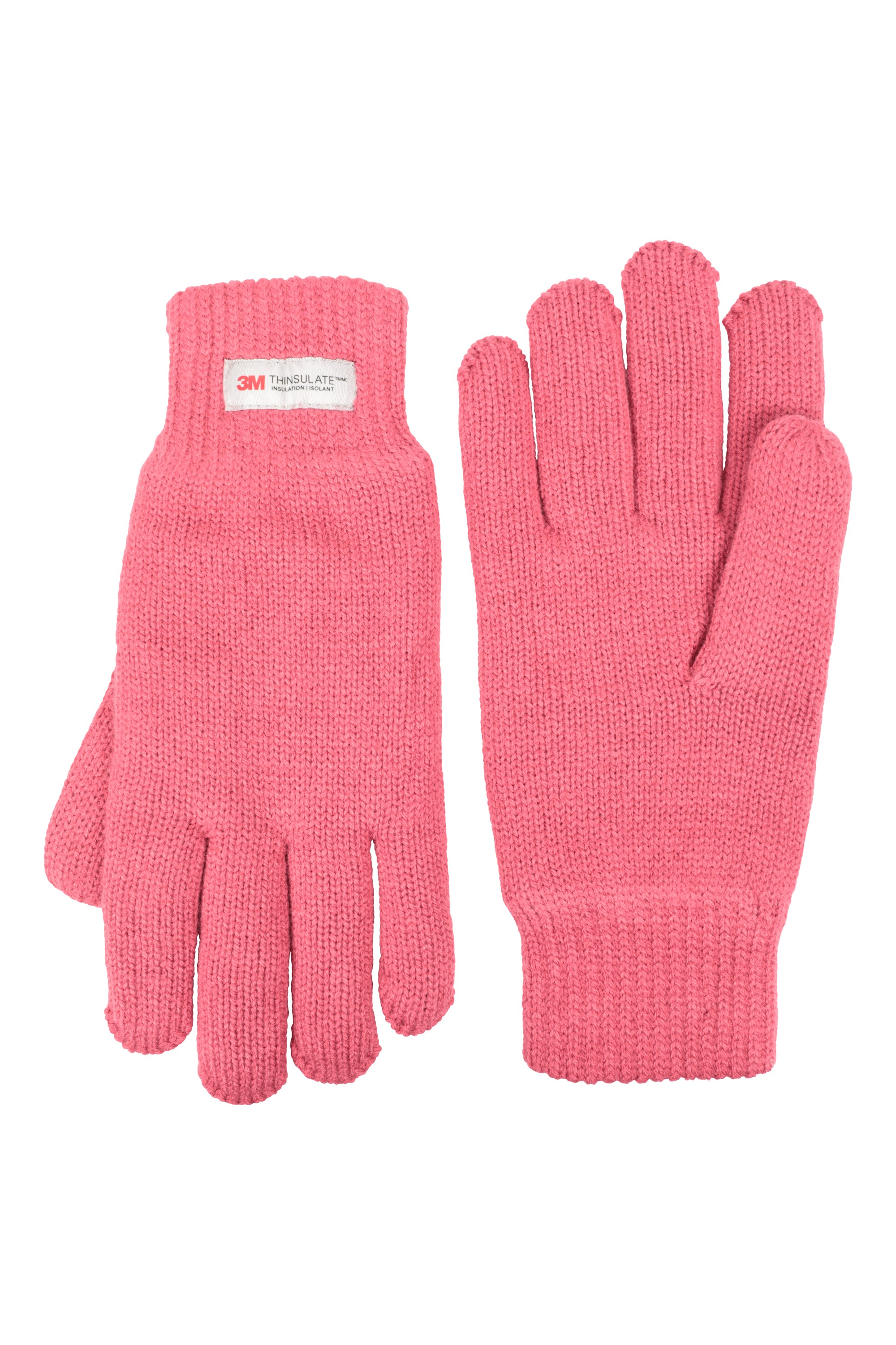 Thinsulate Womens Knitted Gloves - Pink