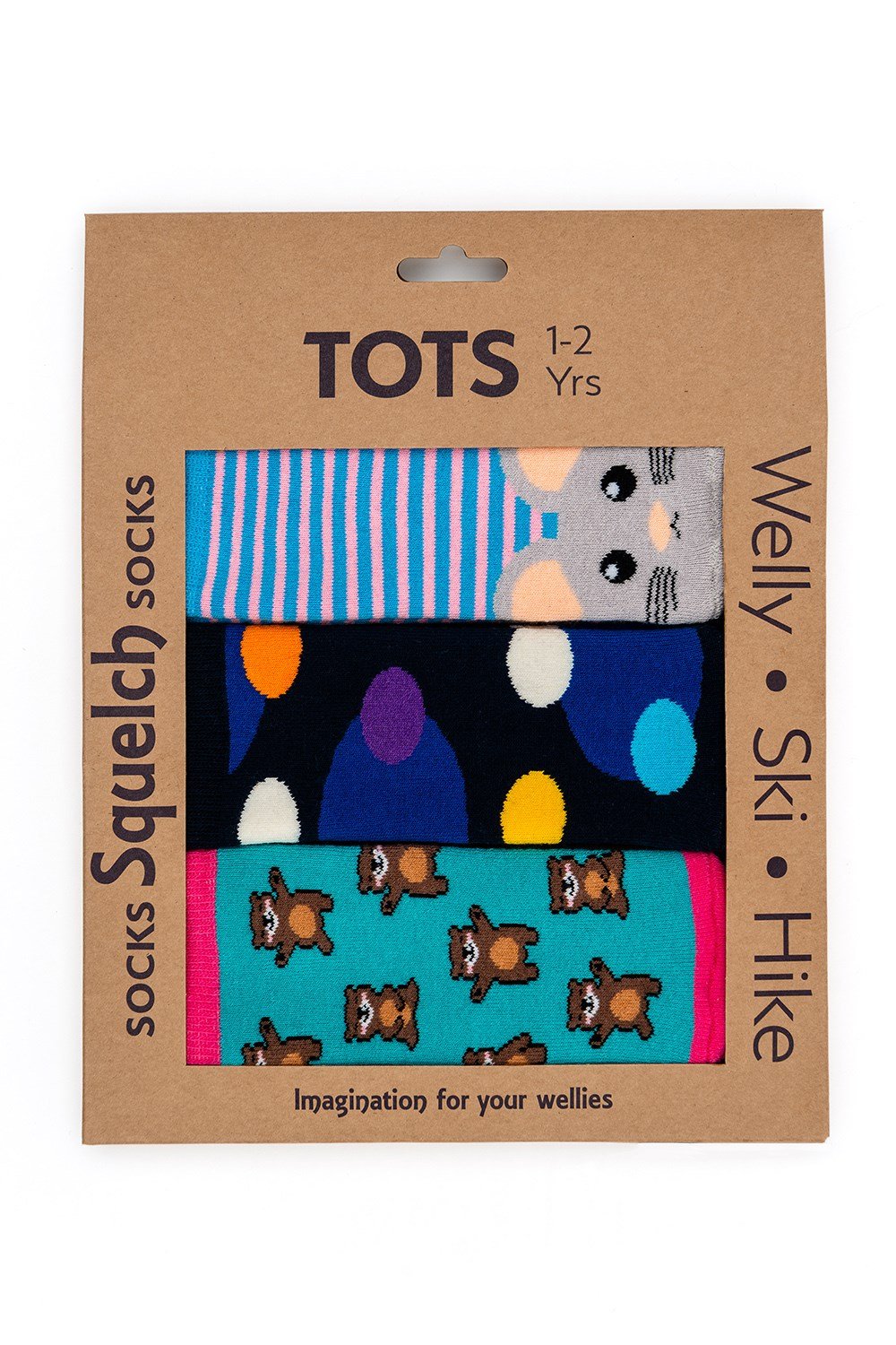 Toddler Welly Socks Gift Box 3-pack -