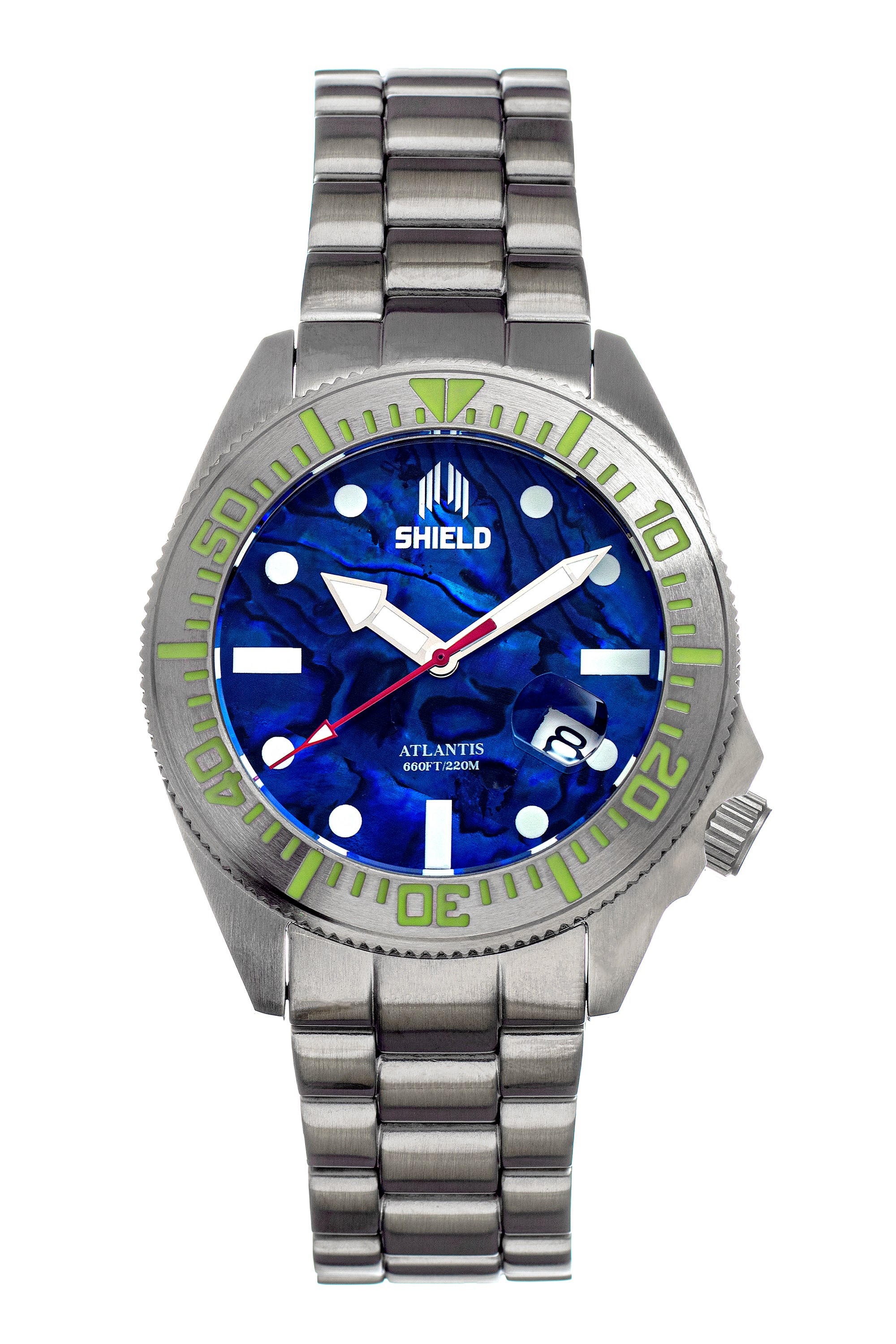Atlantic Abalone Bracelet Watch With Date -