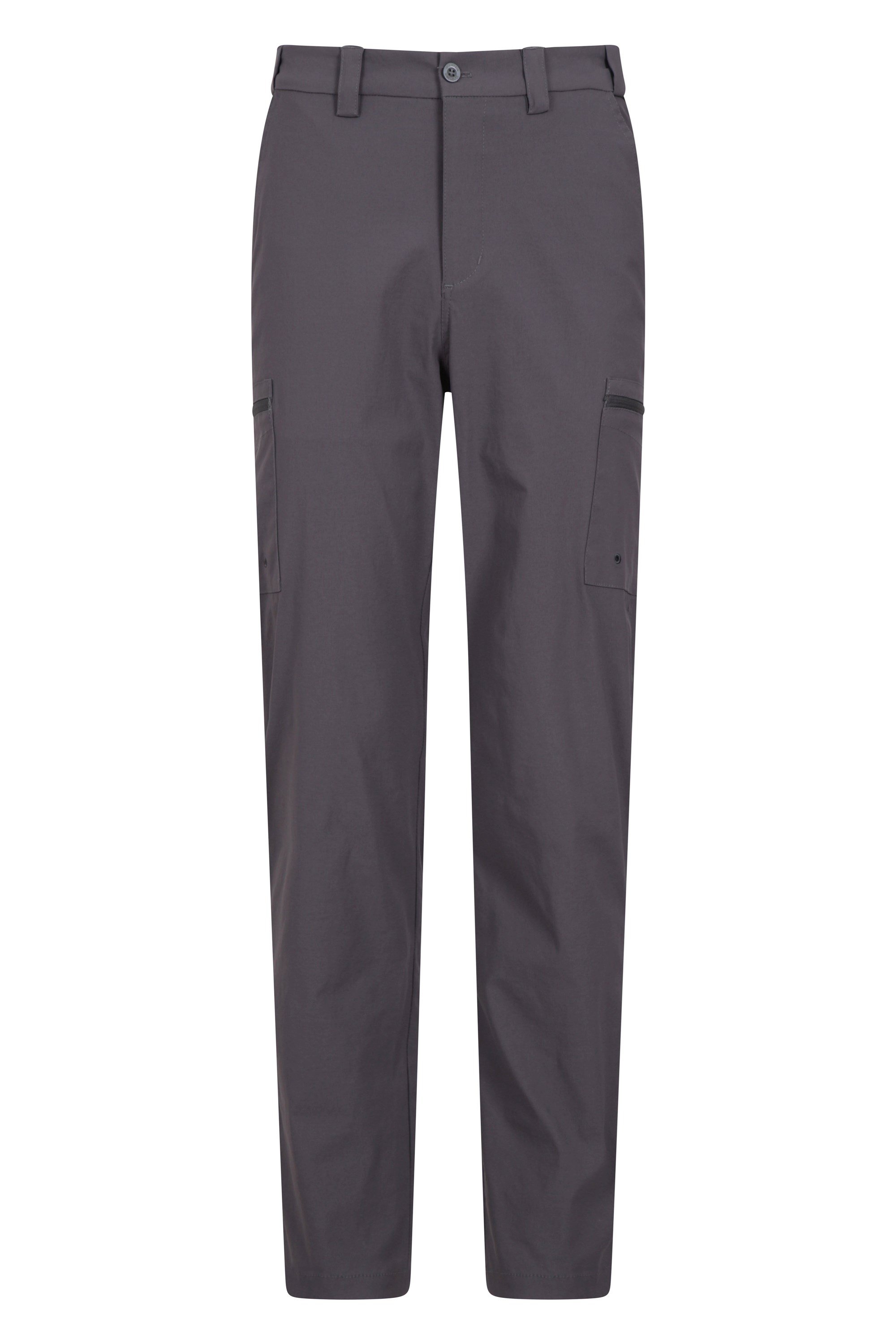 Trek Stretch Mens Trousers - Short Length - Grey
