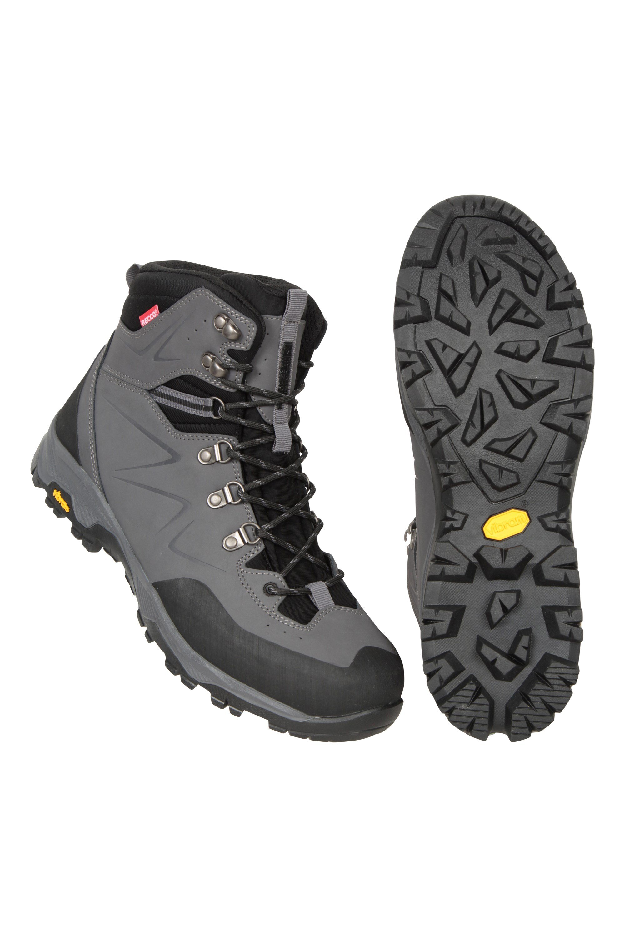 Ultra Pike Mens Vibram Recco Waterproof Boots - Grey