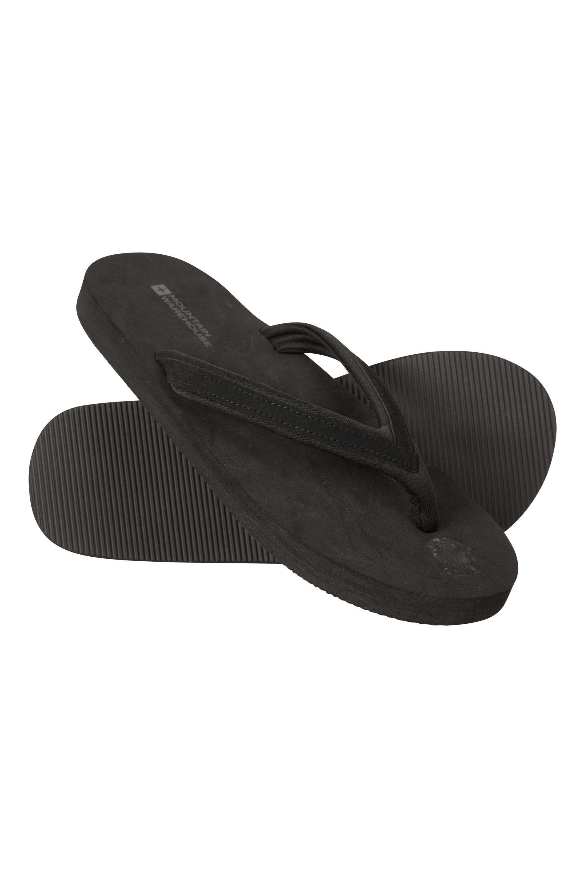 Vacation Womens Recycled Flip Flops - Black