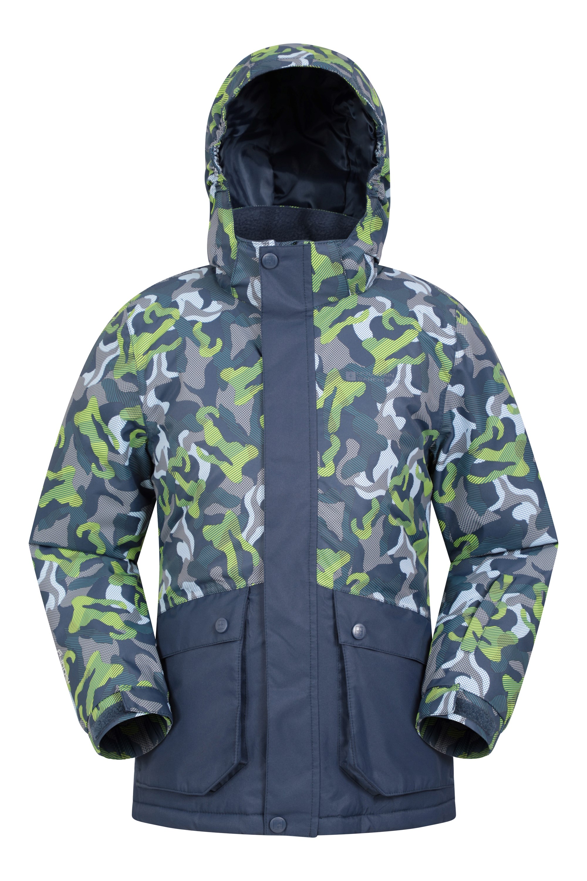 Vail Youth Waterproof Ski Jacket - Navy