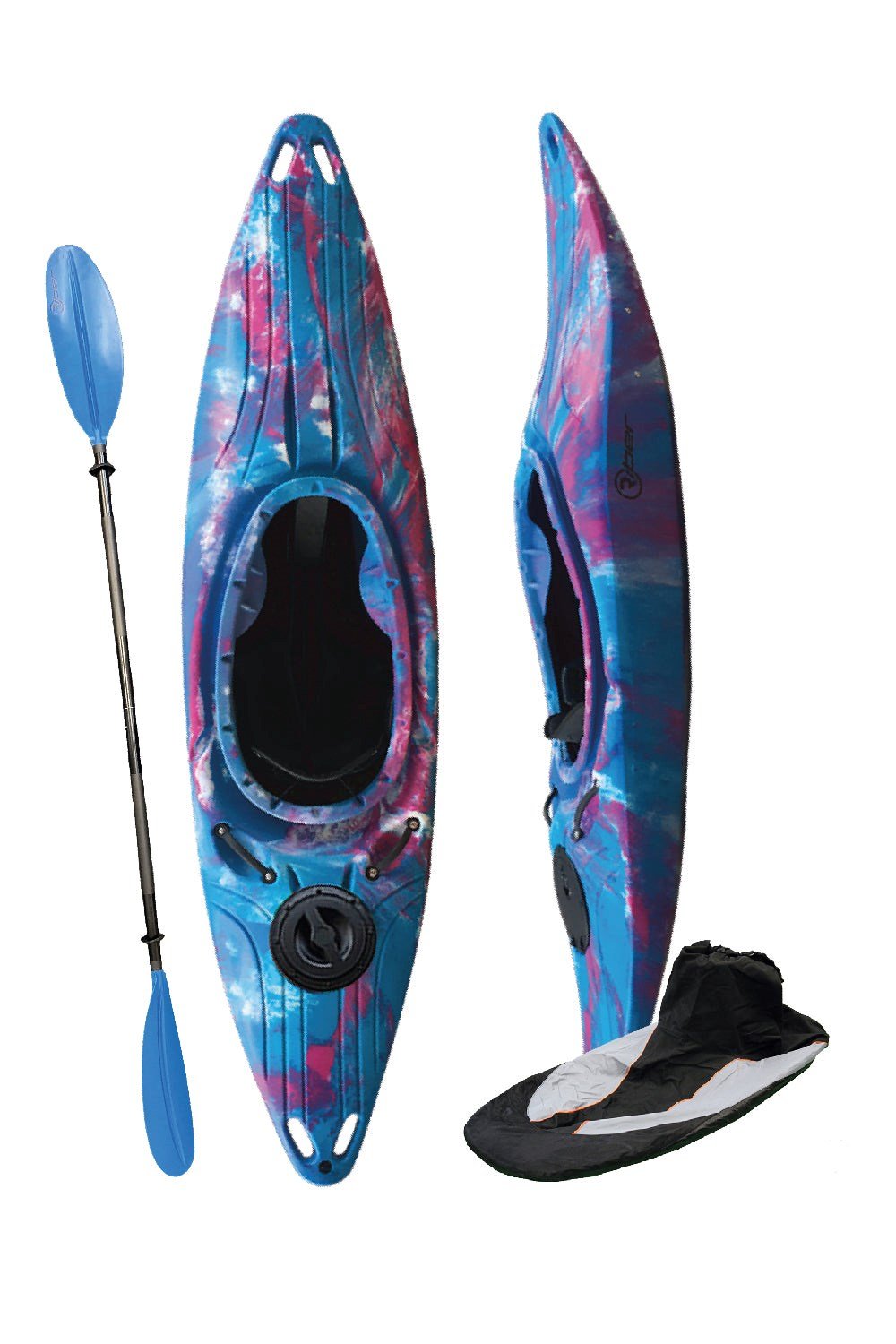 White Water Tourer Kayak With PaddleandSpraydeck -