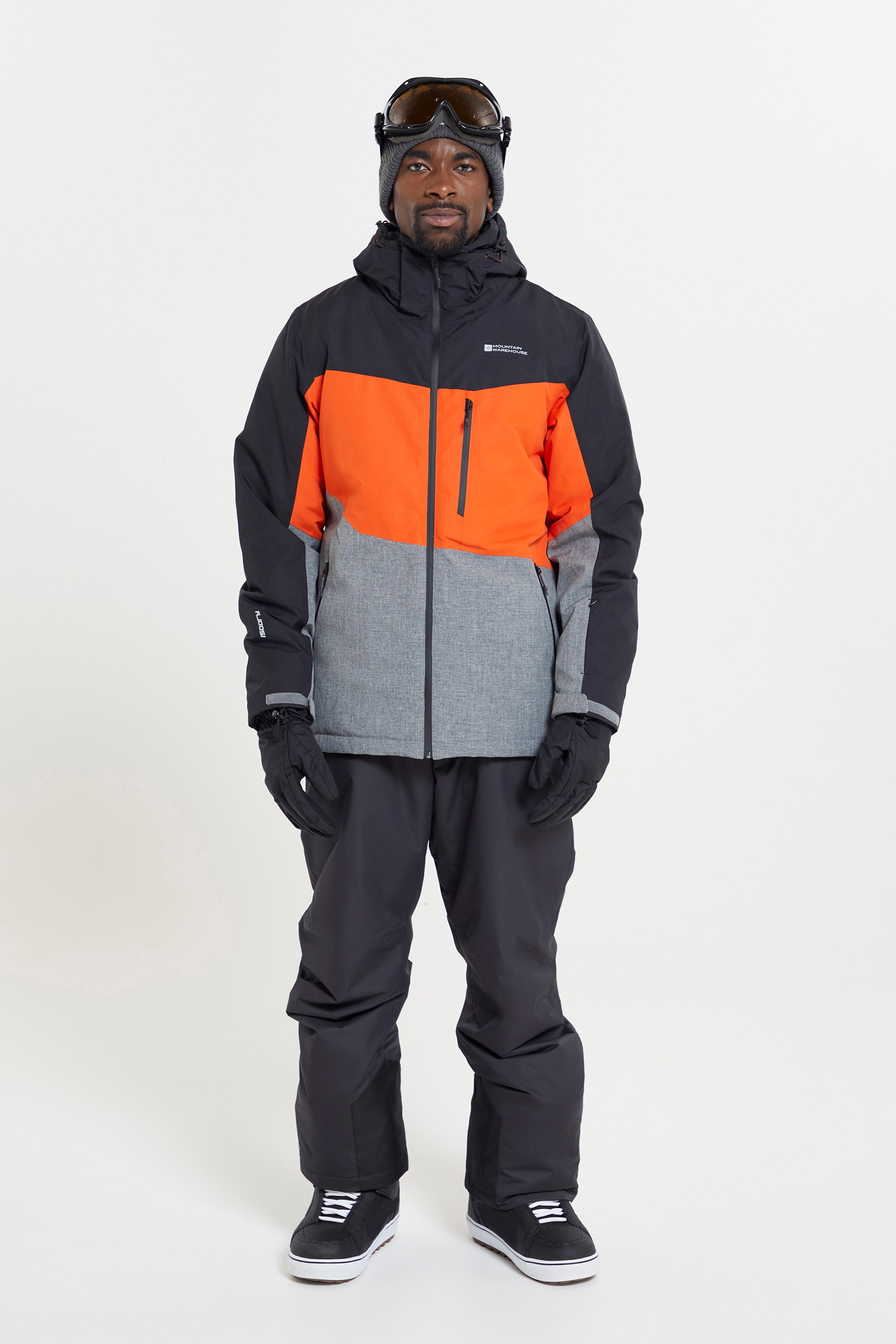 Wipeout Mens Recycled Ski Jacket - Orange