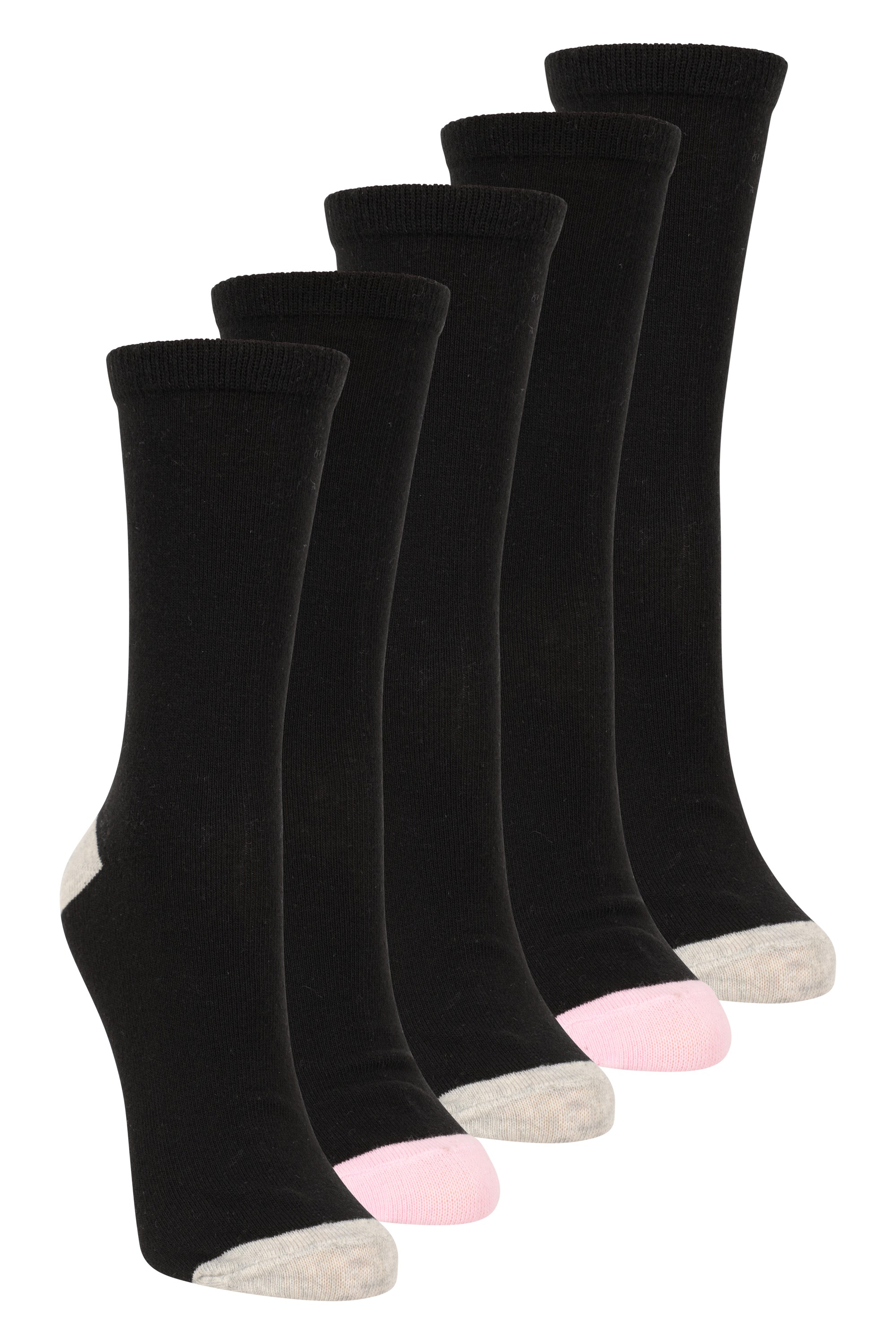 Womens Everyday Socks With Odour Control 5-pack - Black