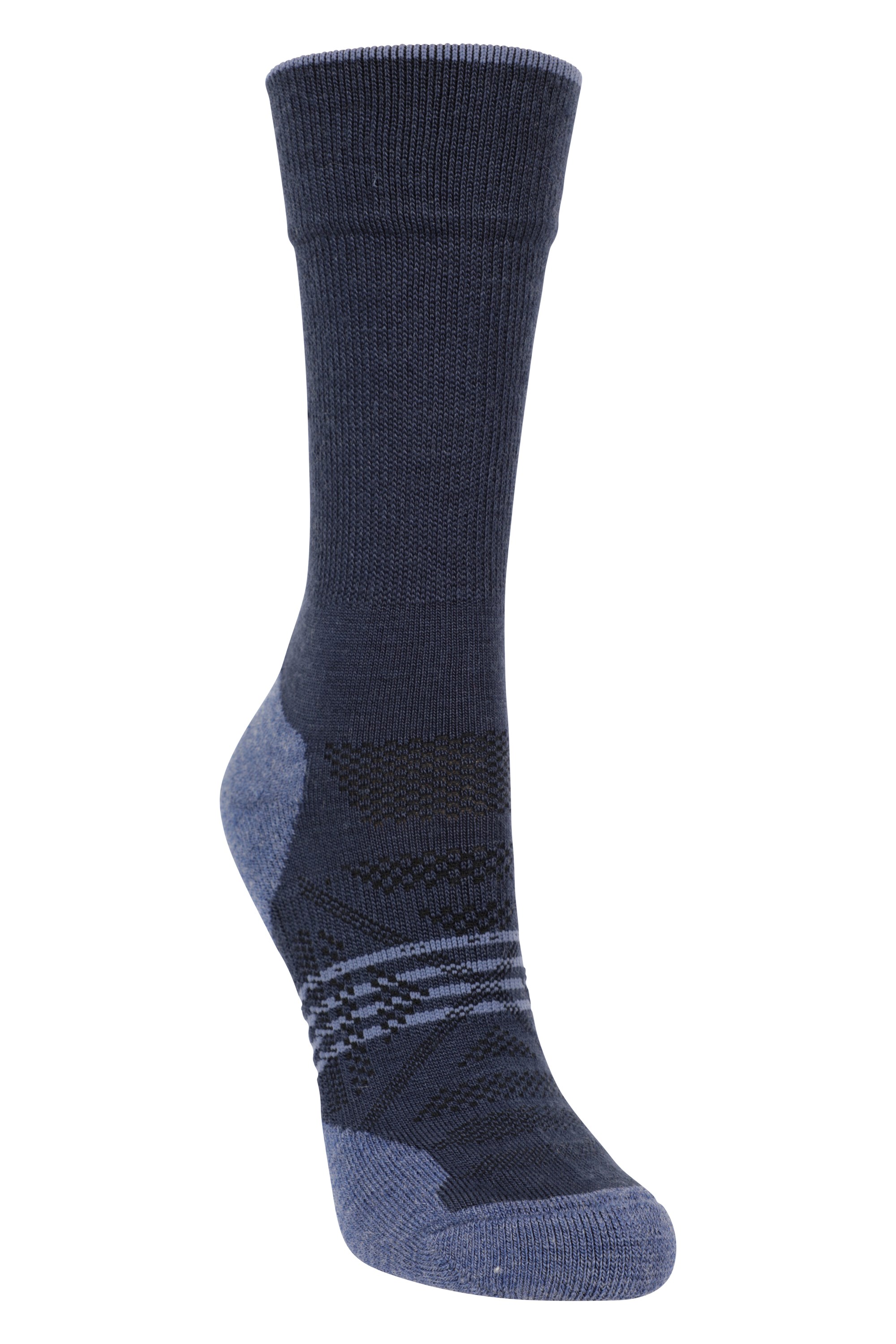 Womens Lightweight Merino Mid-calf Socks - Navy