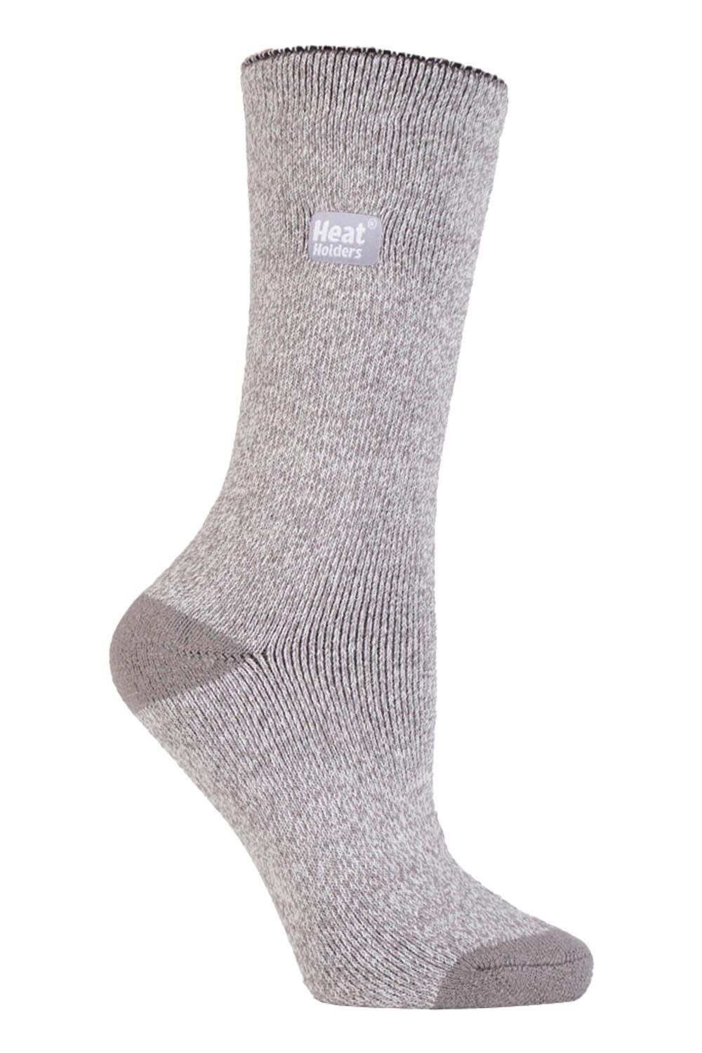 Womens Lite Winter Plain Thermal Socks -