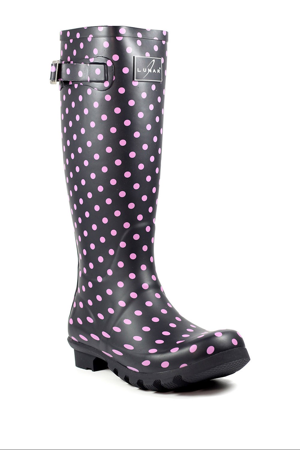Womens Rubber Spot Wellington Boots -