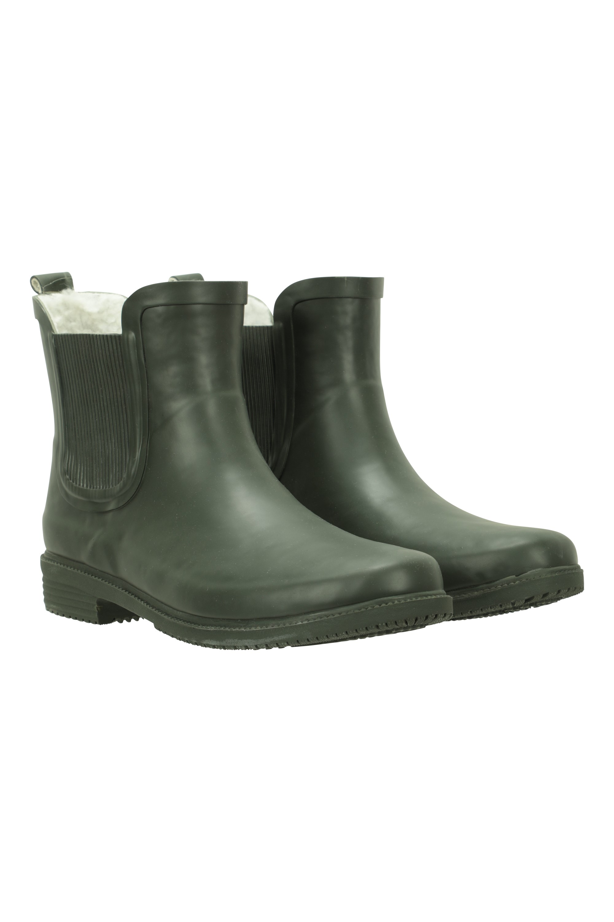 Womens Winter Ankle Wellies - Green