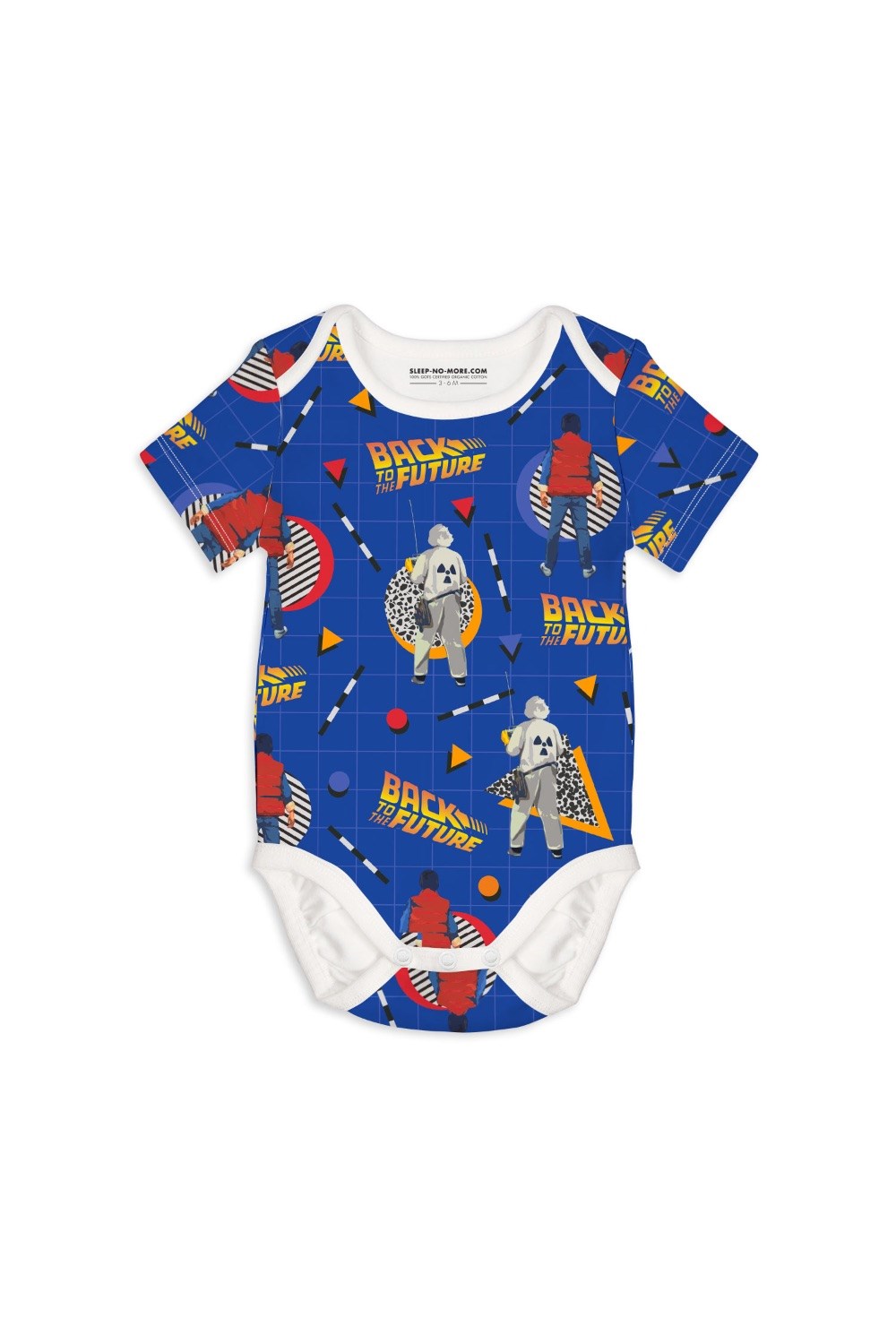 Back To The Future 01 Short Sleeved Baby Bodysuit -