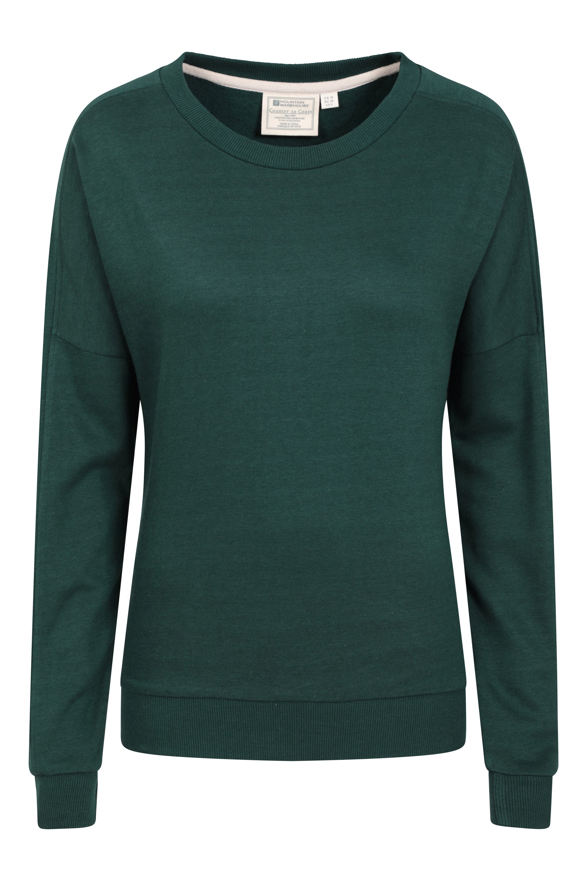 Bamboo Womens Loungewear Sweatshirt - Green