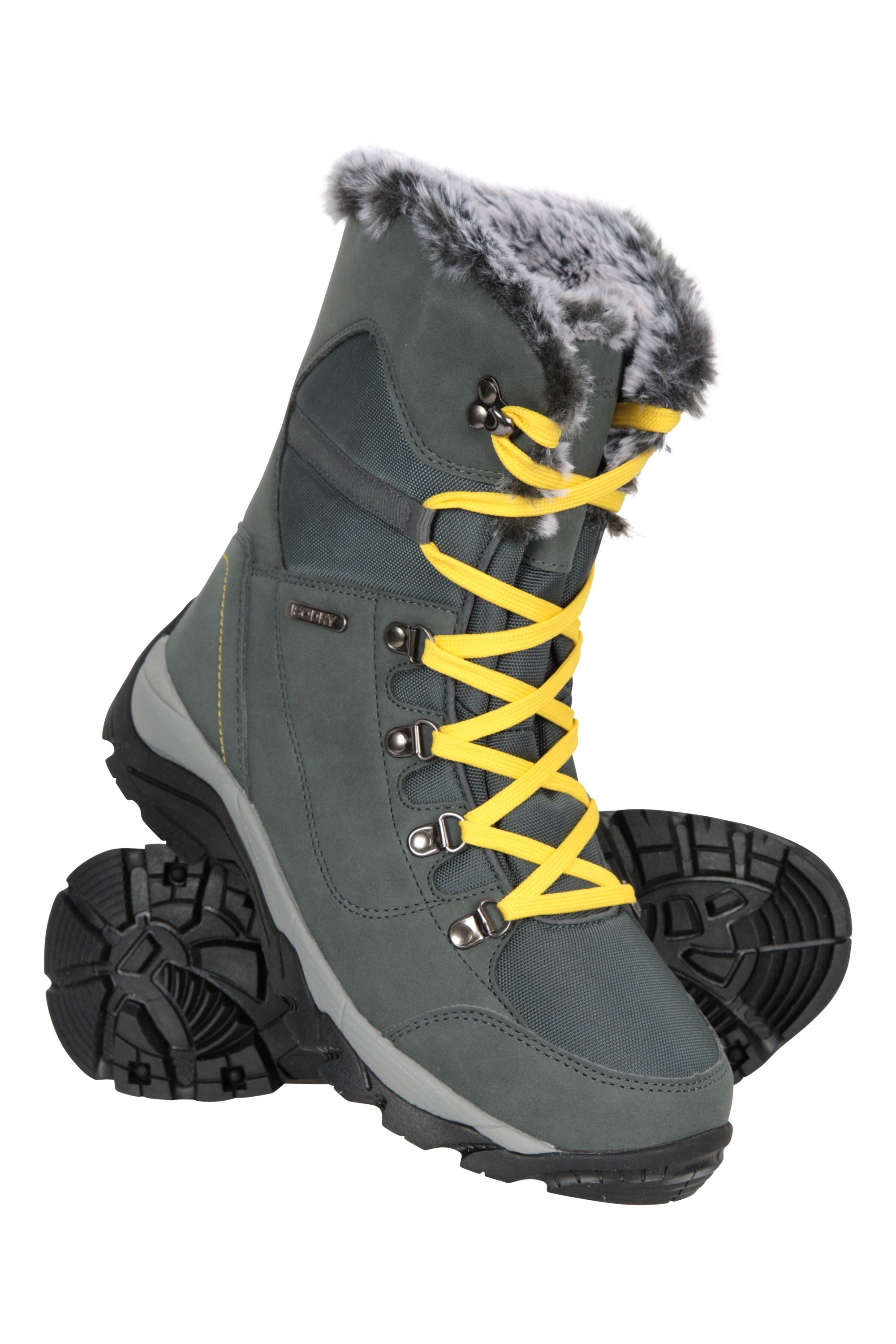 Banff Womens Waterproof Snow Boots - Dark Grey