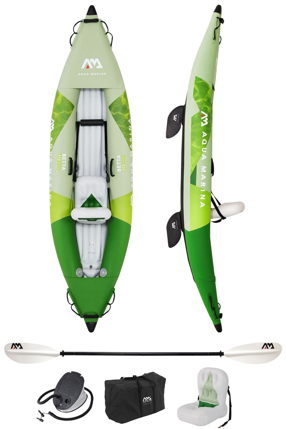 Betta 1 Person 312cm Kayak Package -