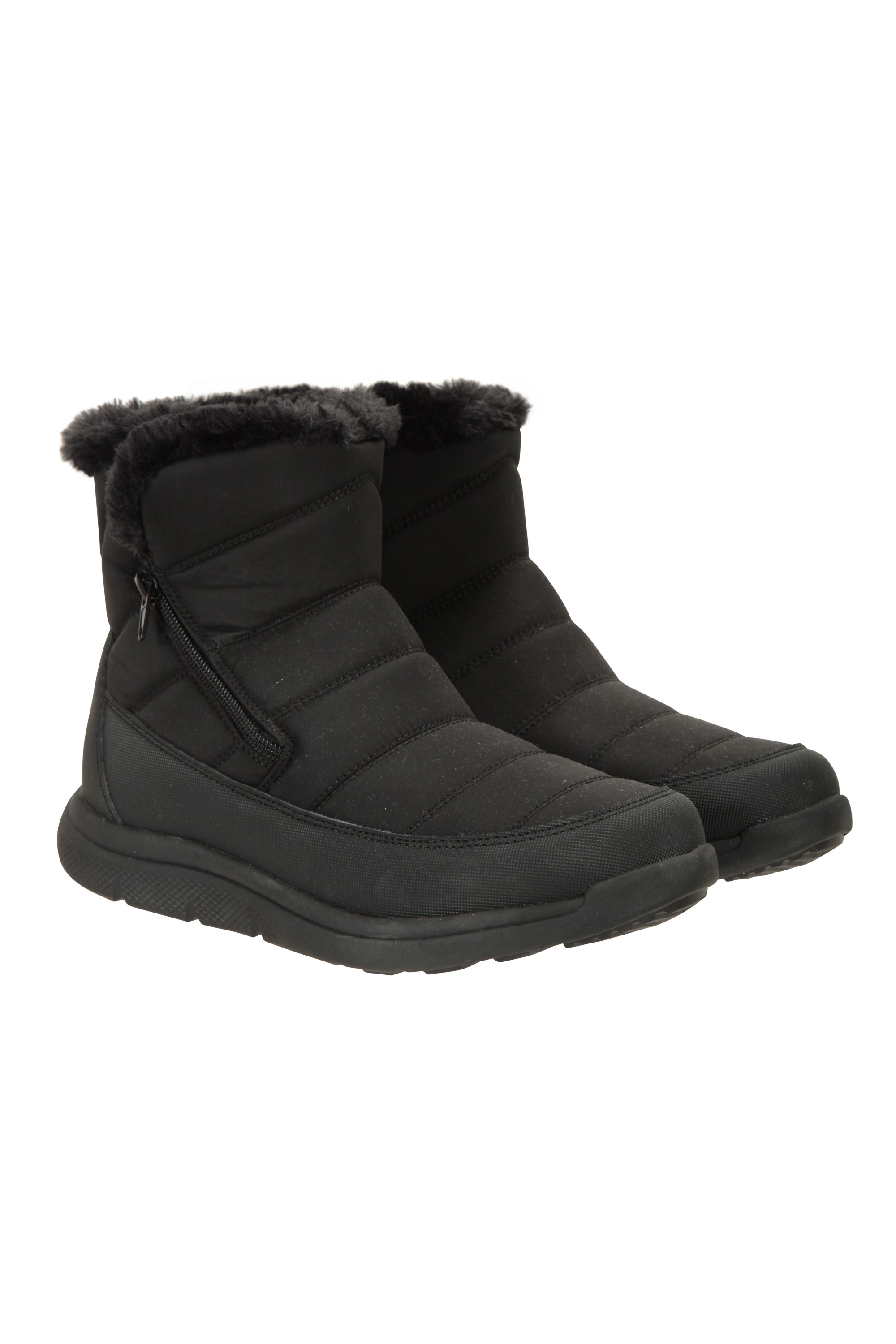Boston Fleece-lined Womens Boots - Black