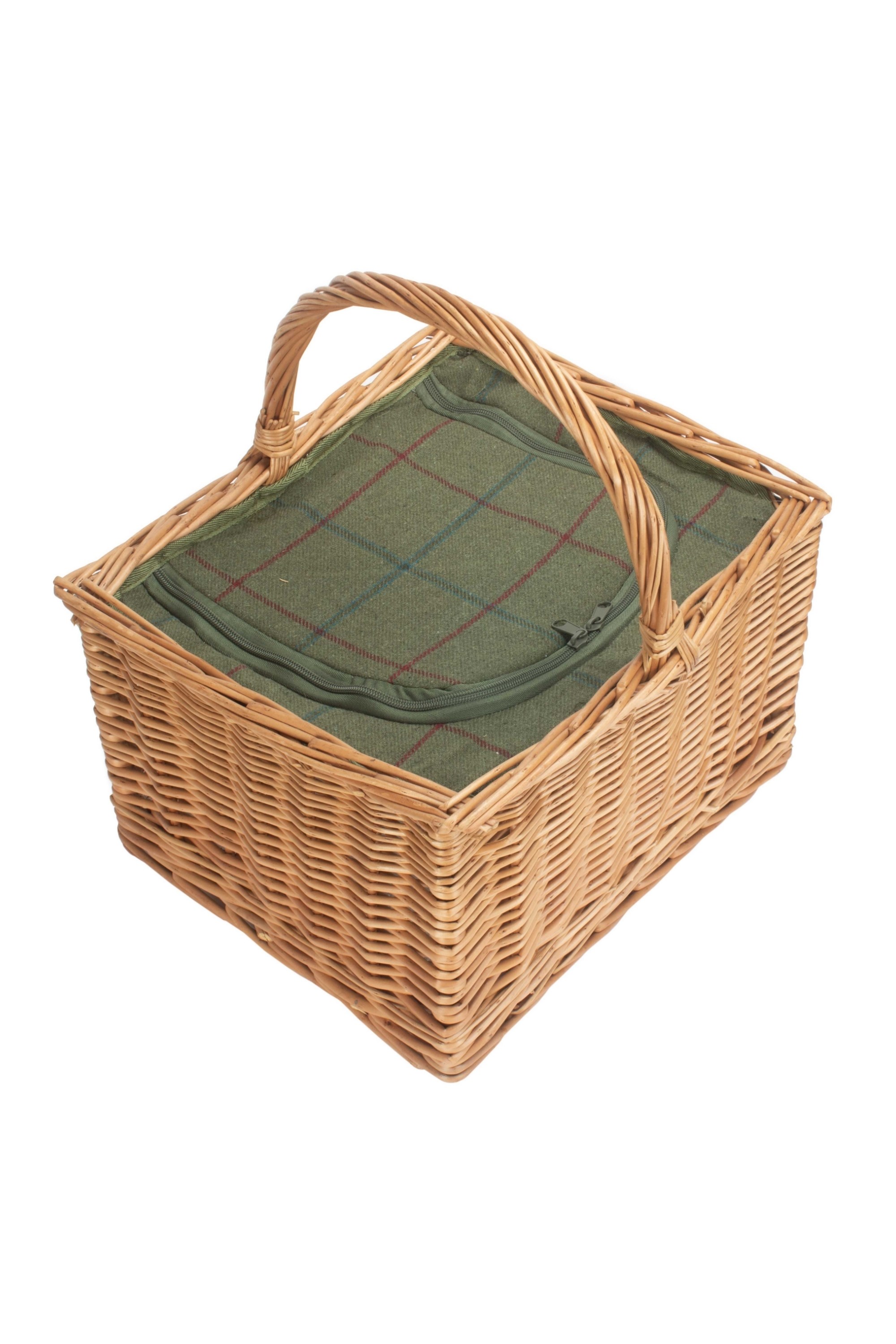 Butchers Basket With Zipped Cooler Bag -