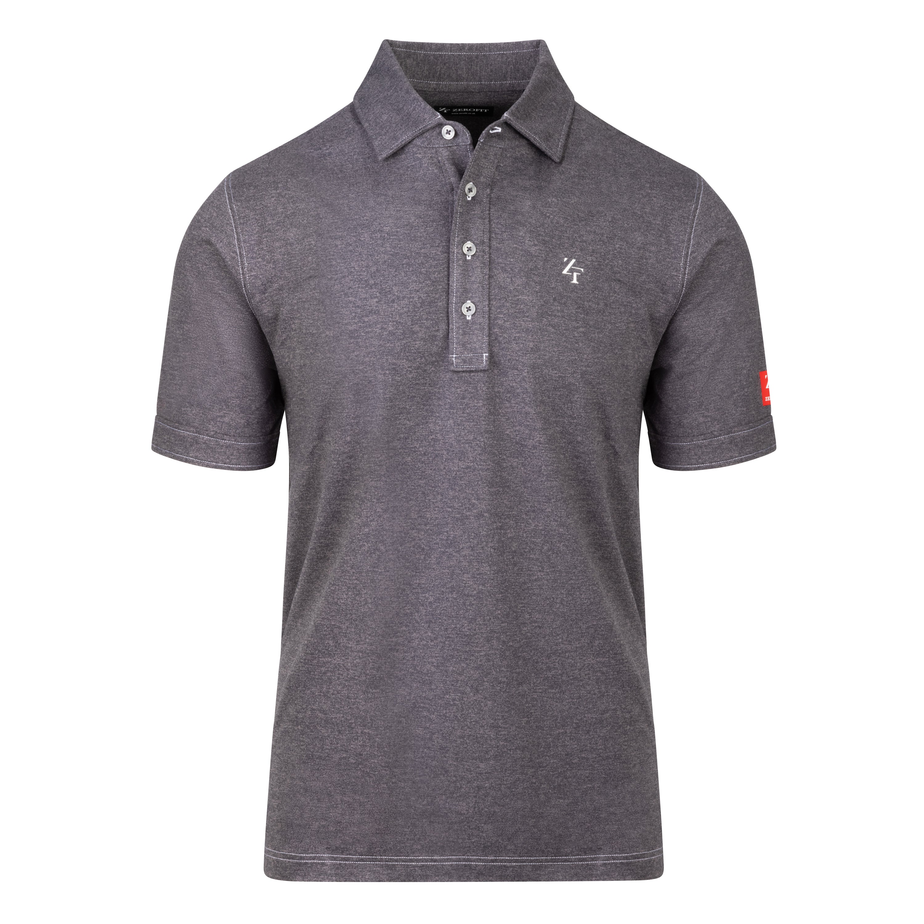 Portrush Polo Shirt - Grey Heather S