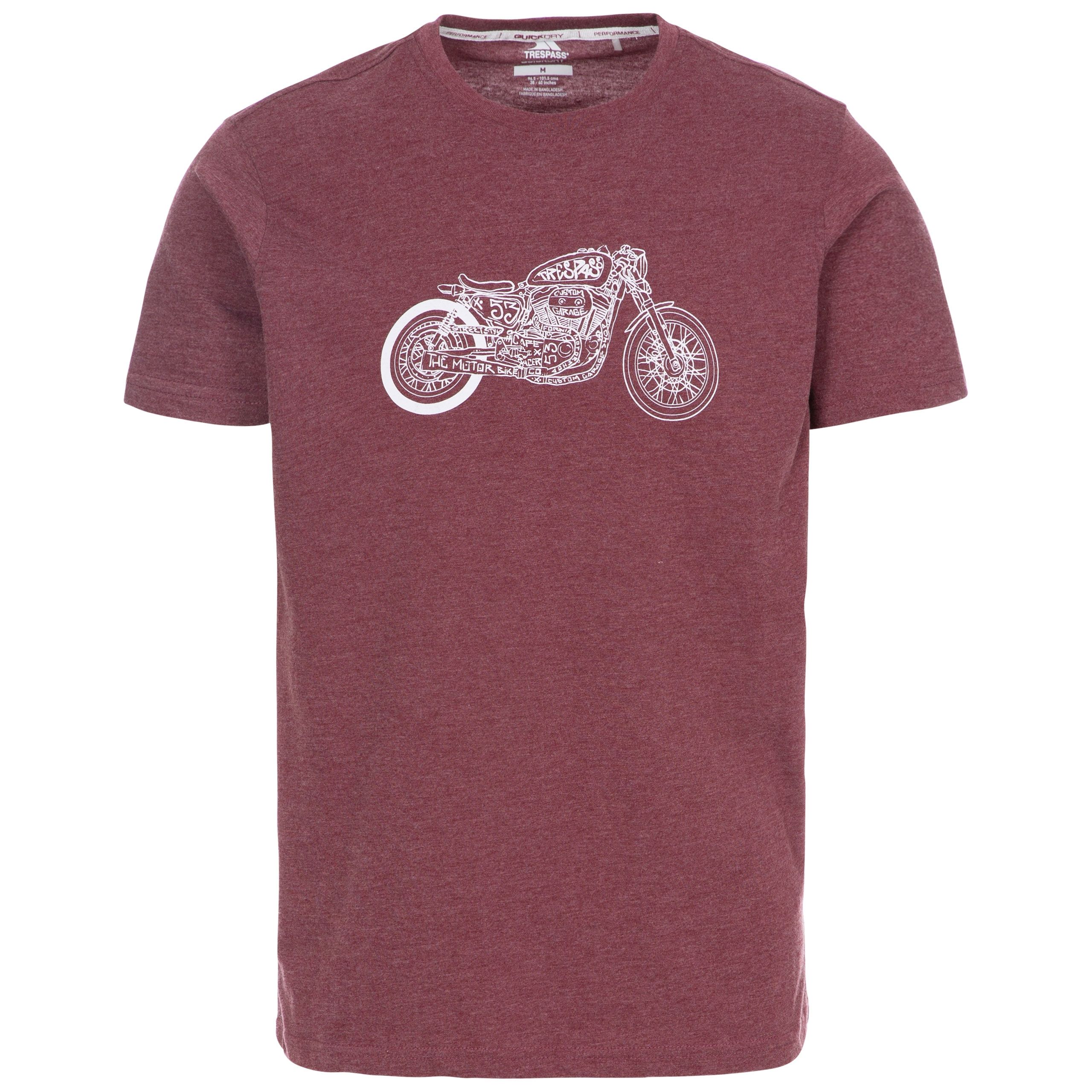 Motorbike Mens Printed Casual T-shirt